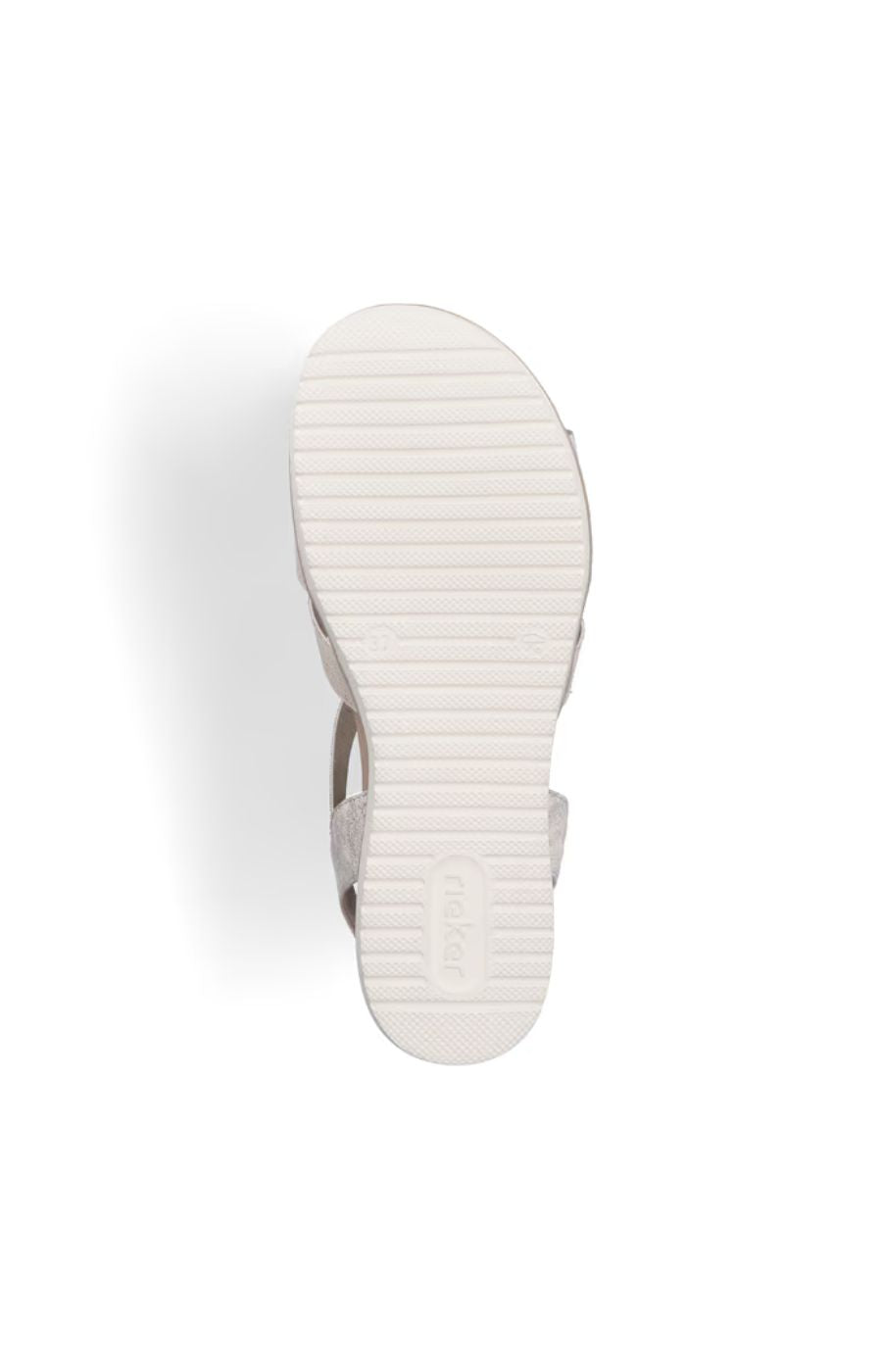 Rieker Shimmer Flower Sandal in Beige