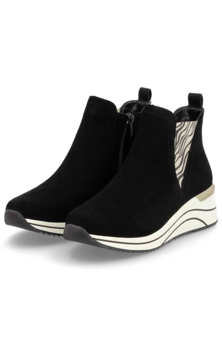 Remonte Zebra Print Ankle Boot