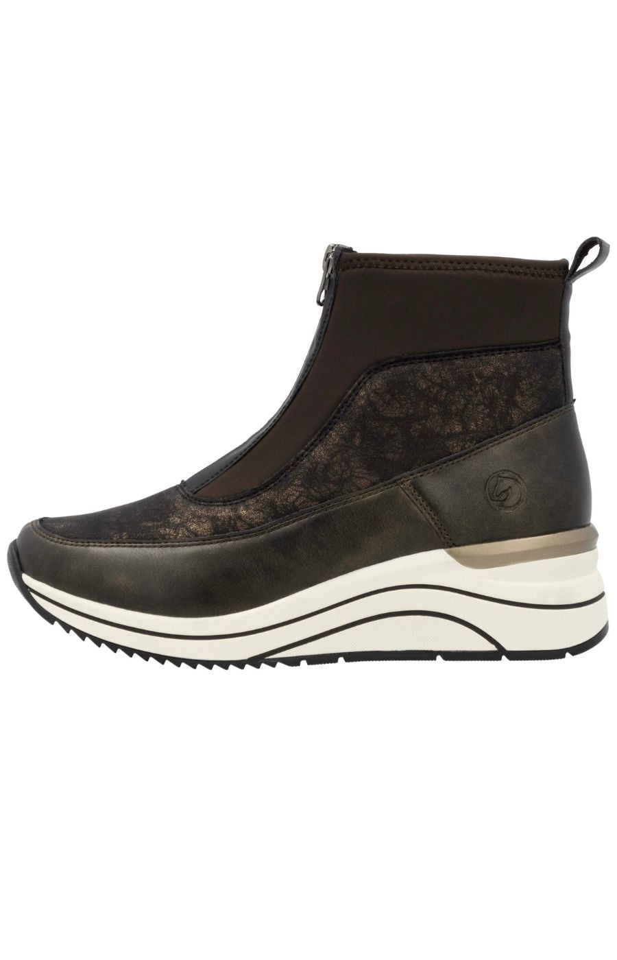 Remonte Brown Wedge Boot