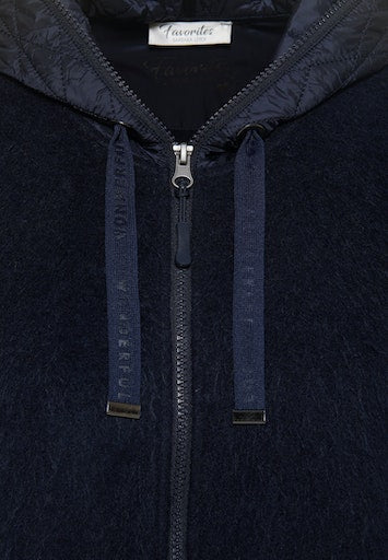 Barbara Lebek Sleeveless Poncho in Navy