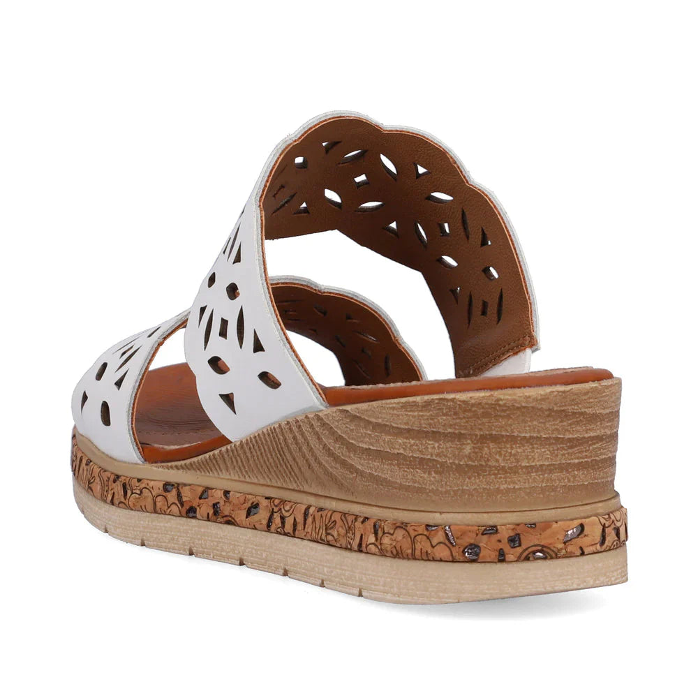 Remonte Mule Sandal in White