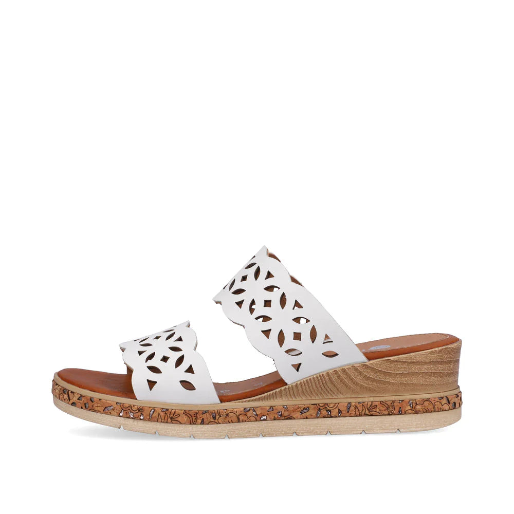 Remonte Mule Sandal in White