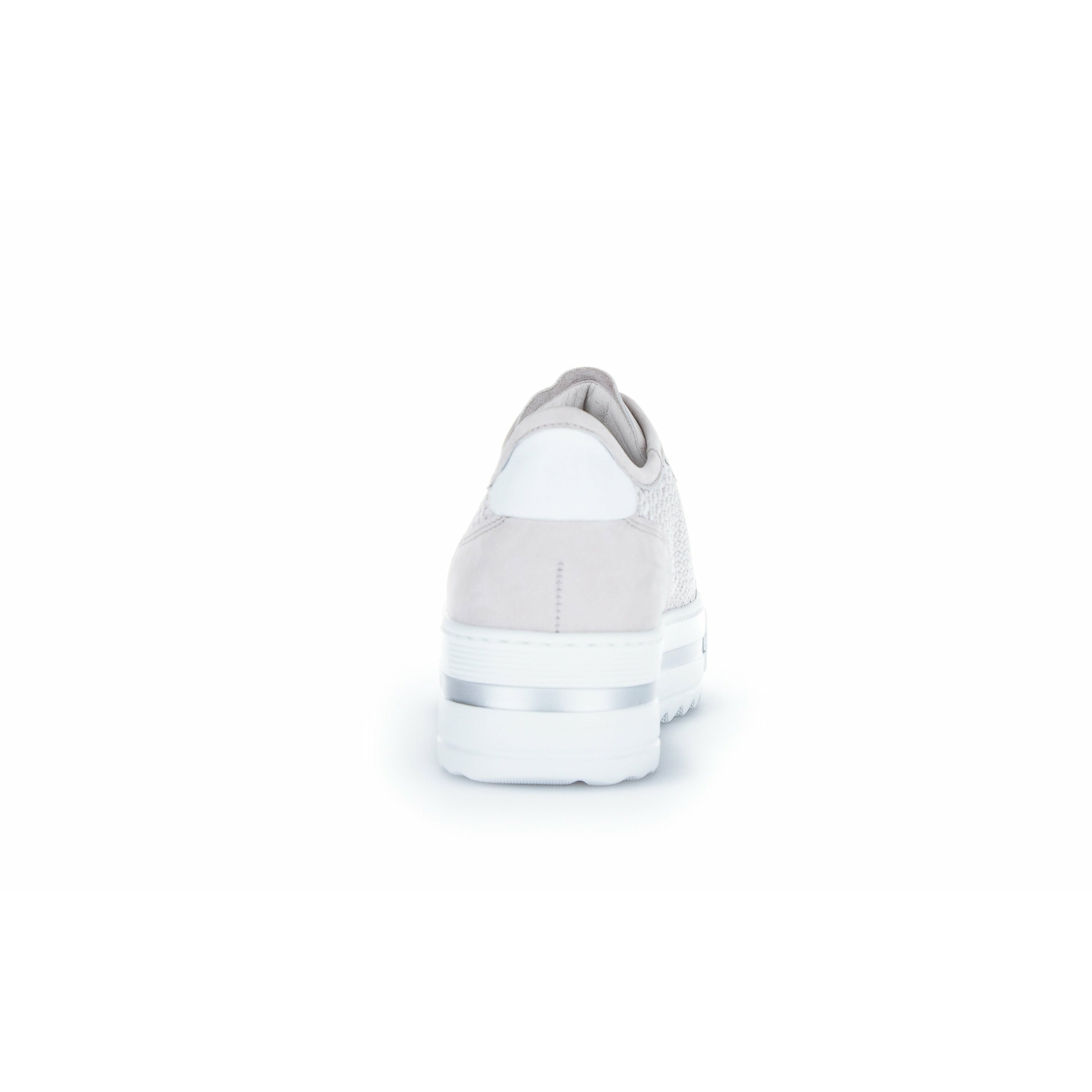 Gabor Woven Detail Trainer in Light Grey - Wardrobe Plus
