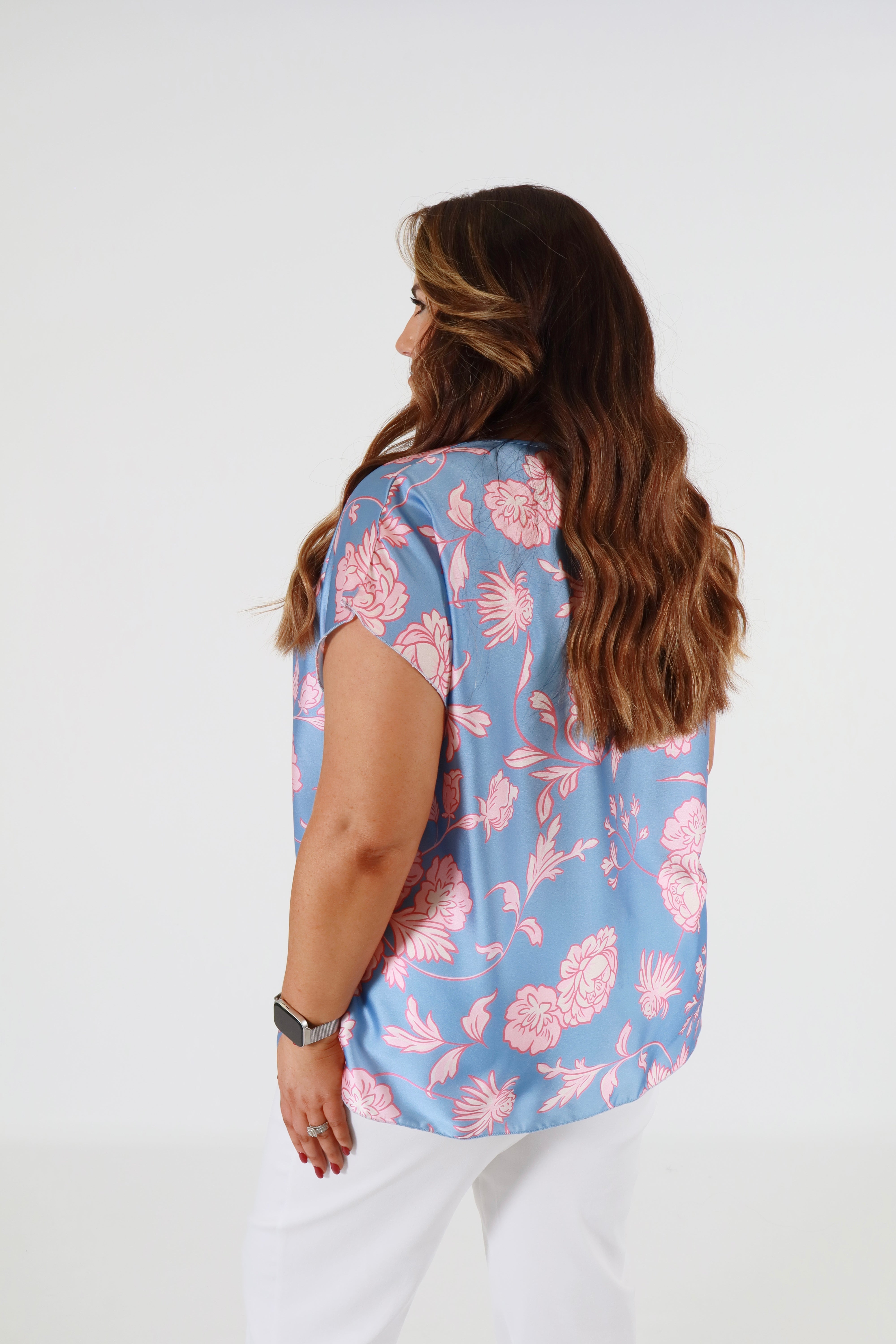 Harriet Blouse in Light Blue