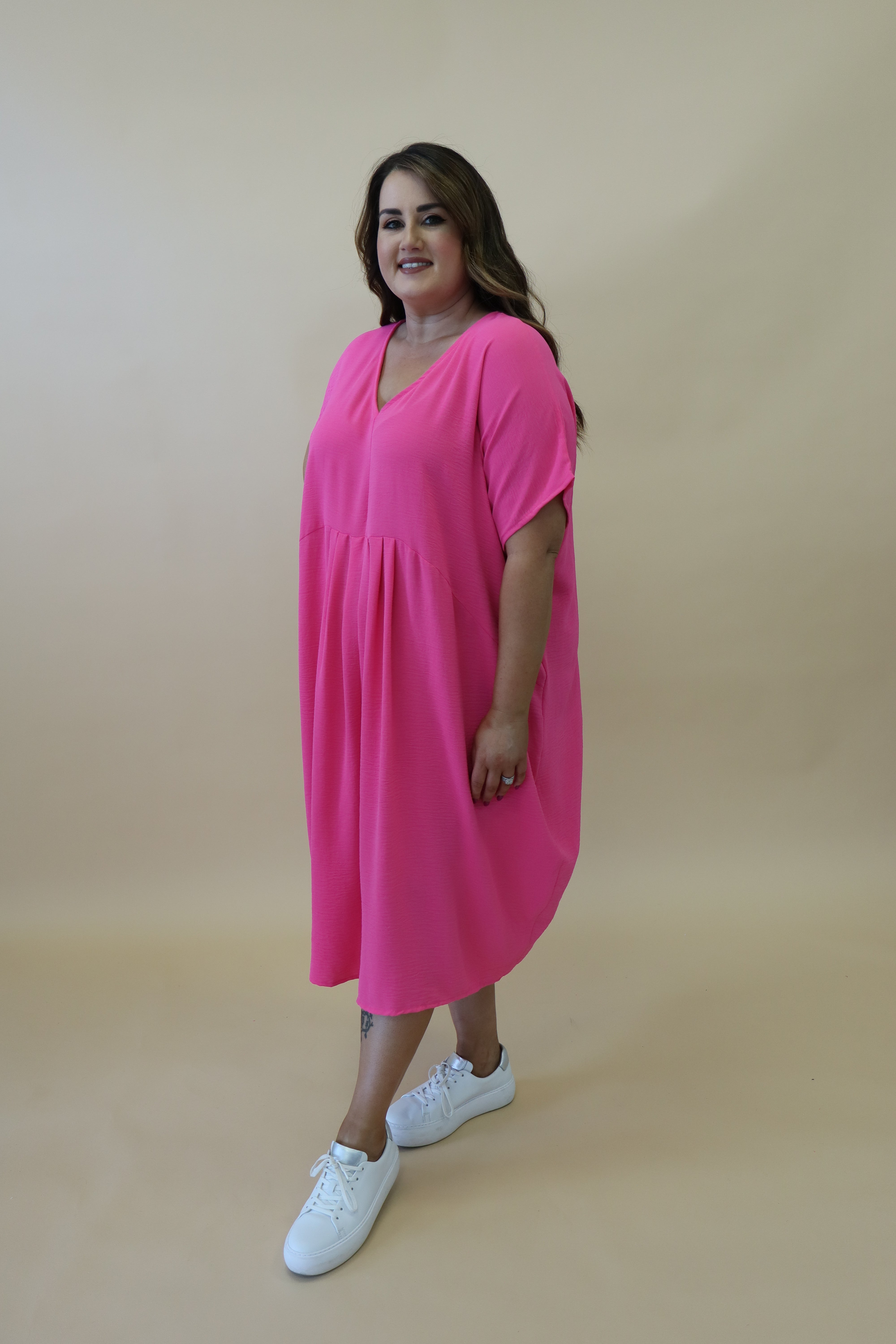 Lexi Dress in Hot Pink