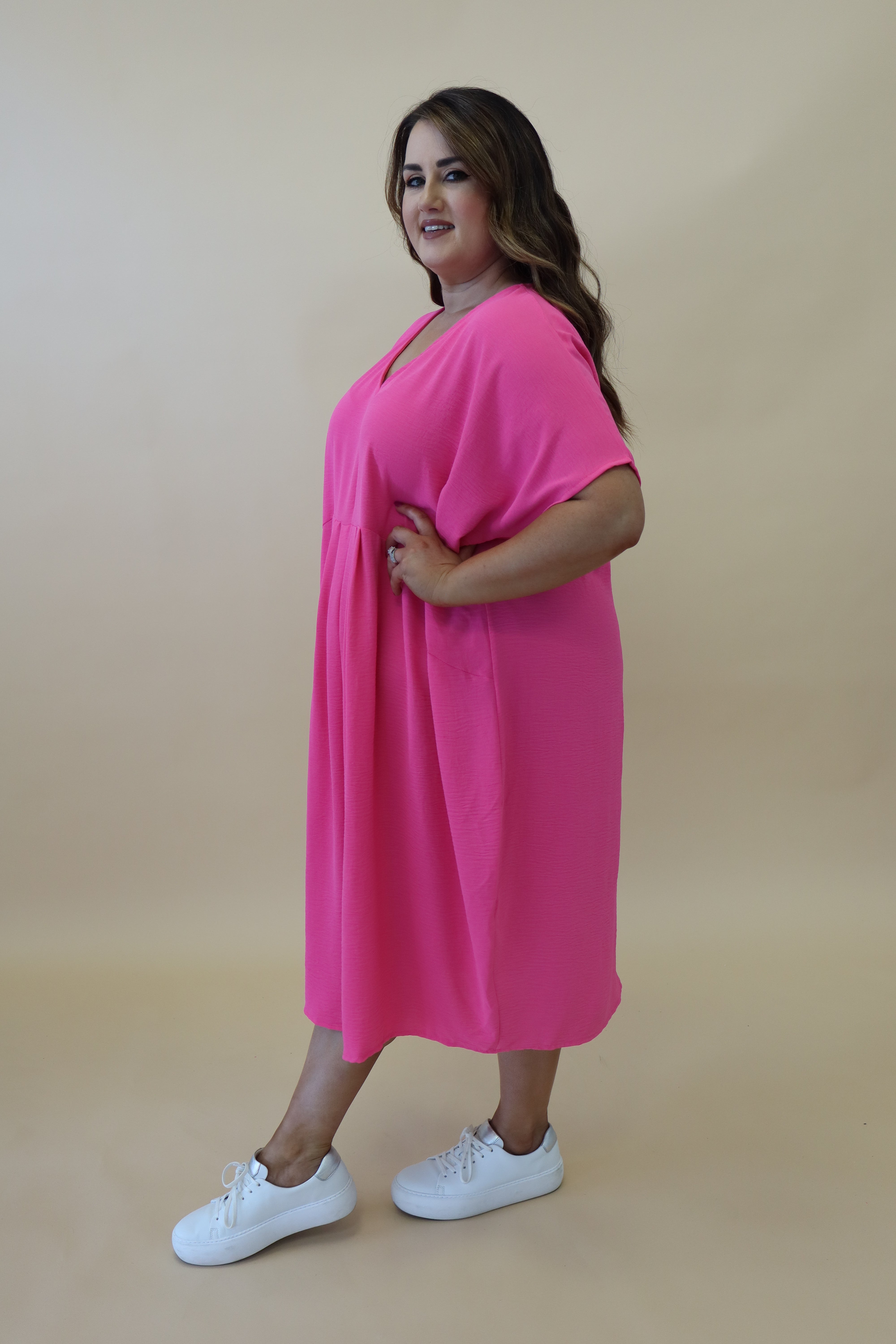 Lexi Dress in Hot Pink