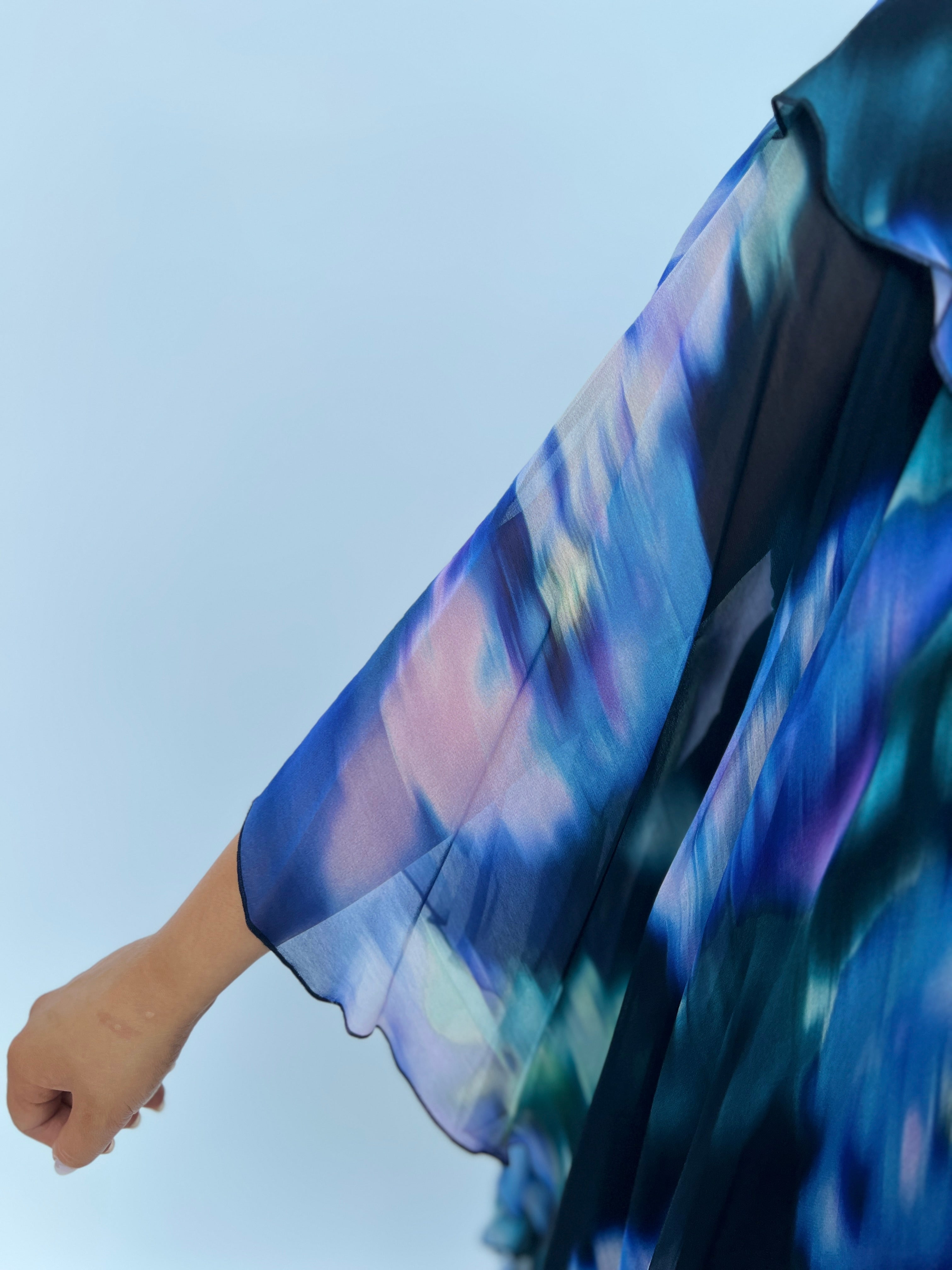 Godske Dress in Watercolour Navy