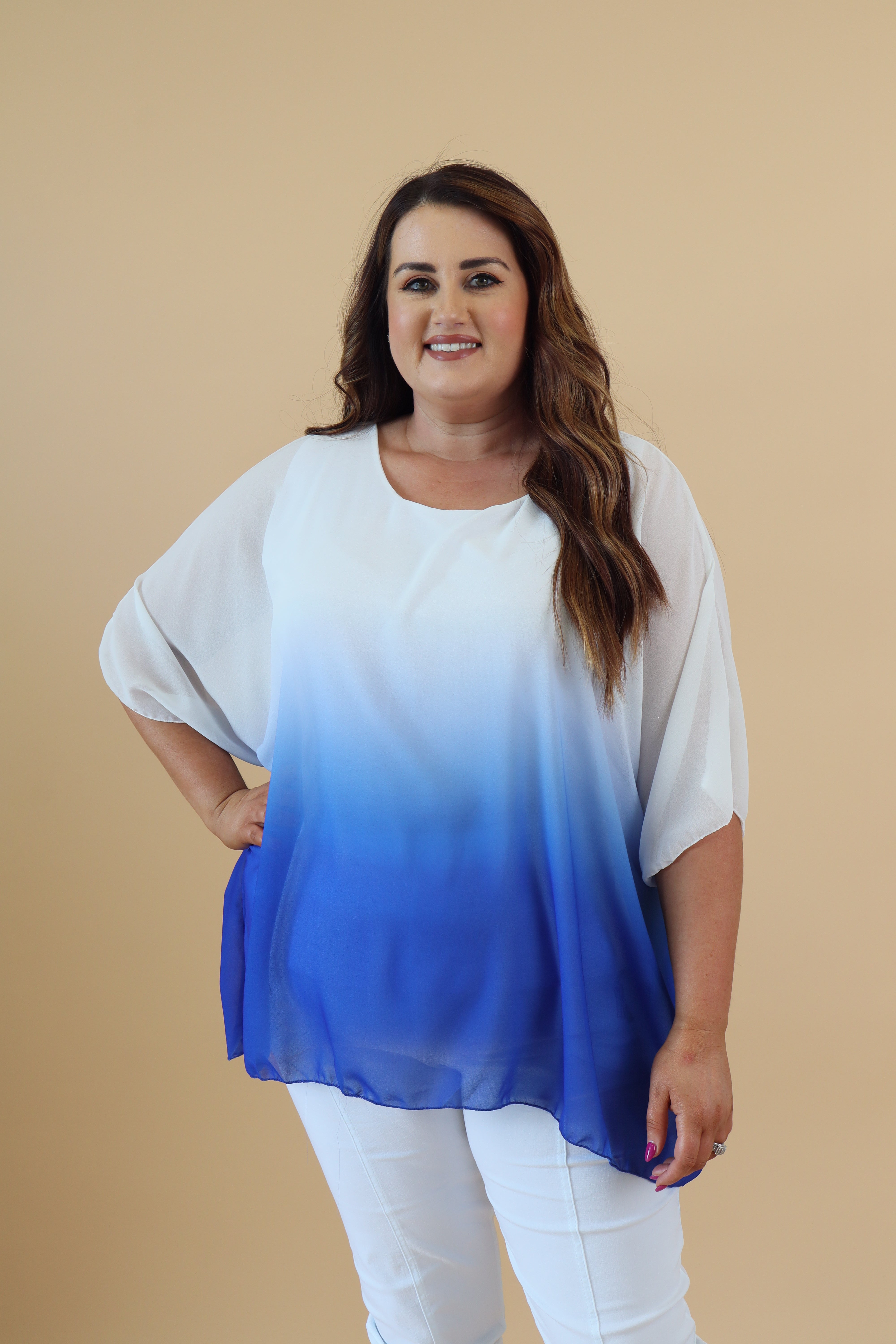 Nellie Blouse in Royal Blue