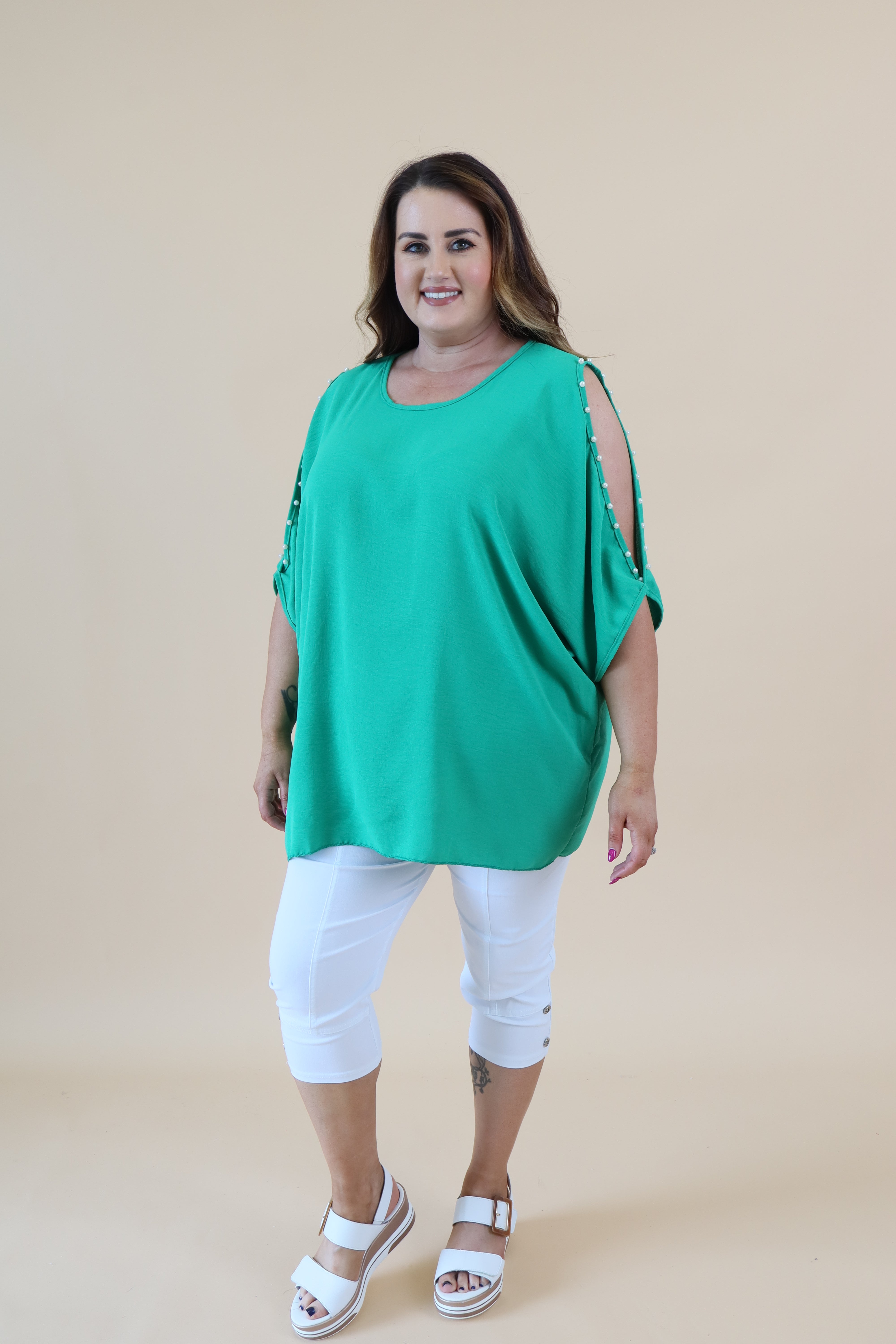 Pearl Top in Green