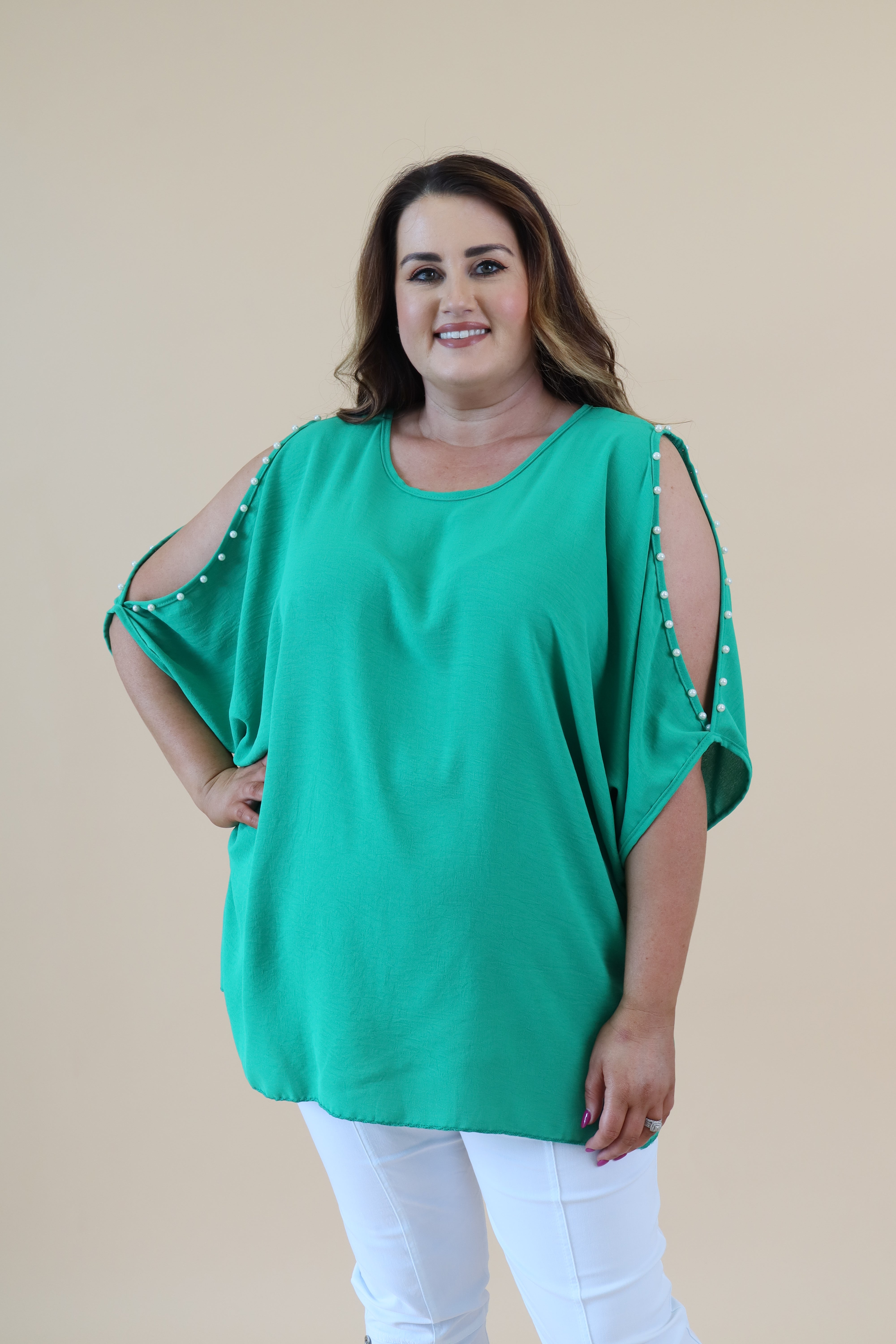 Pearl Top in Green