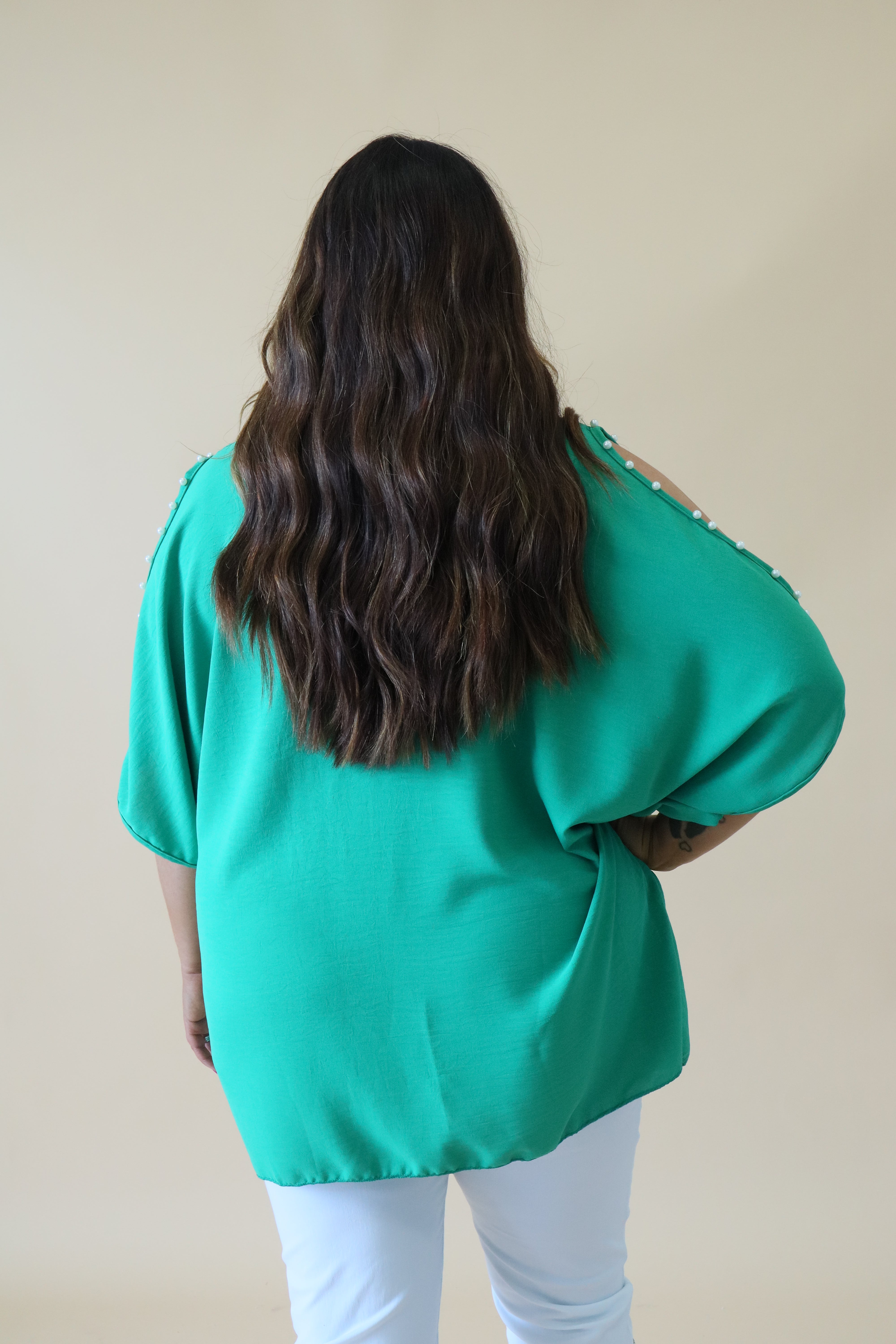 Pearl Top in Green