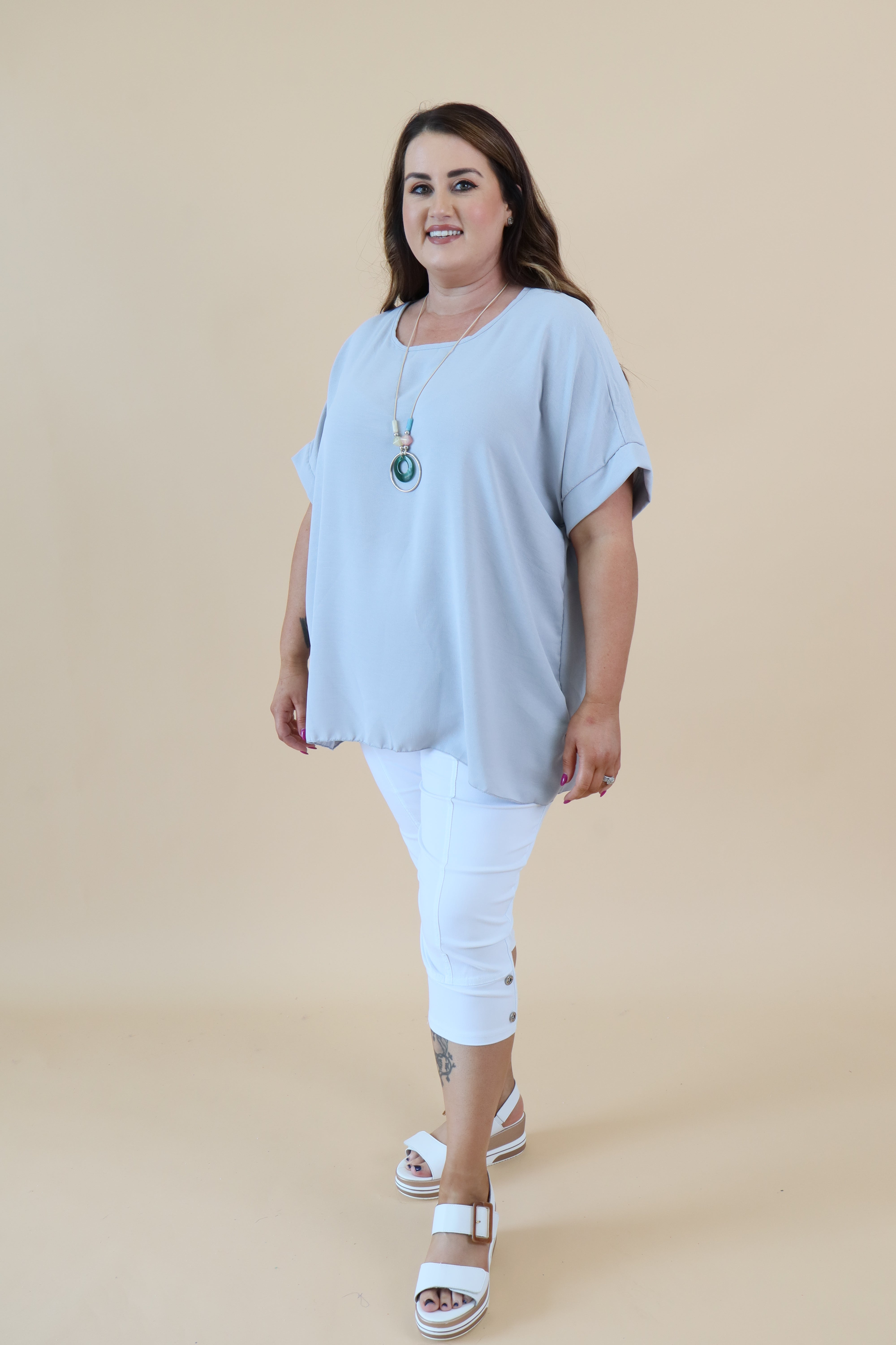 Freya Blouse in Grey