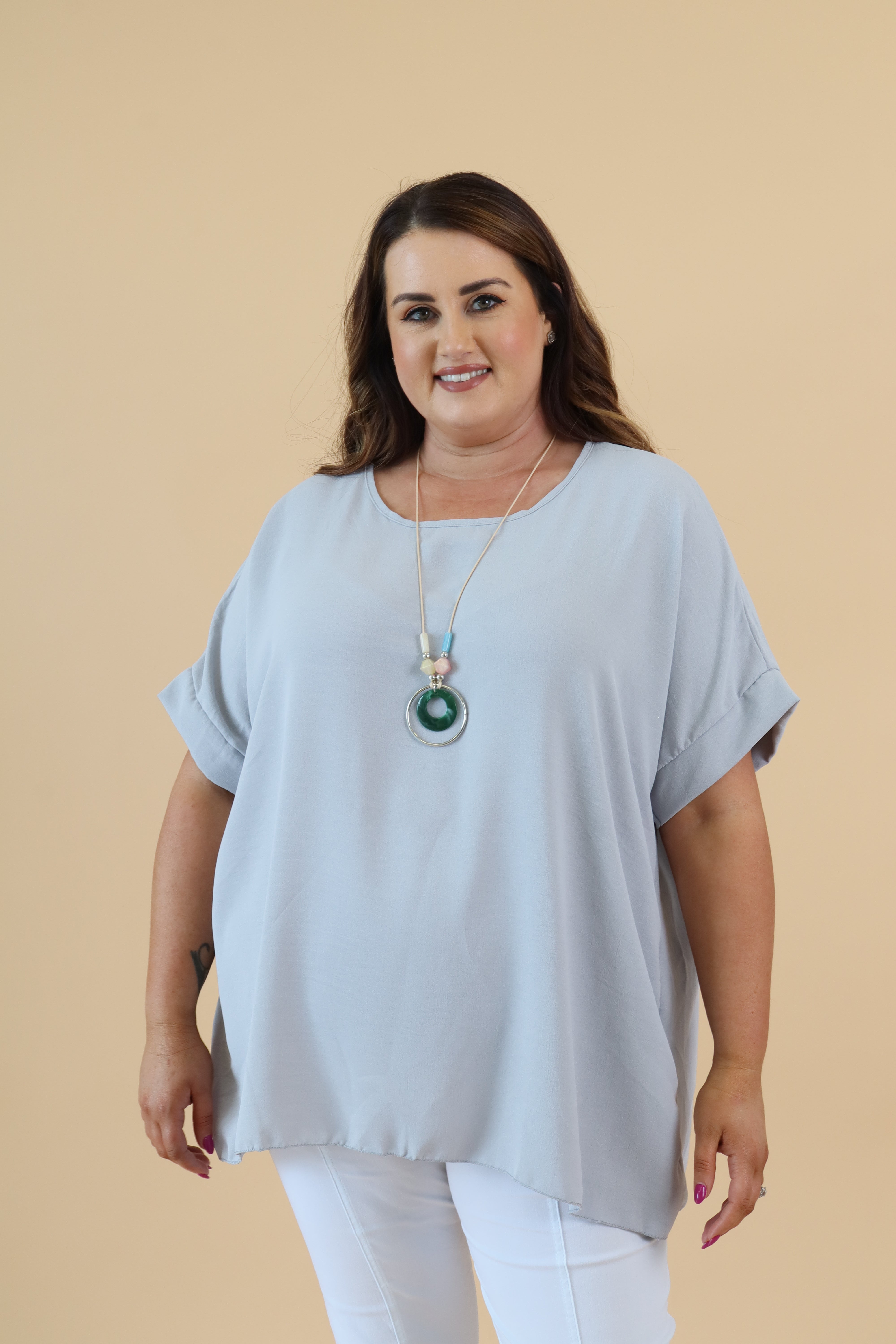 Freya Blouse in Grey