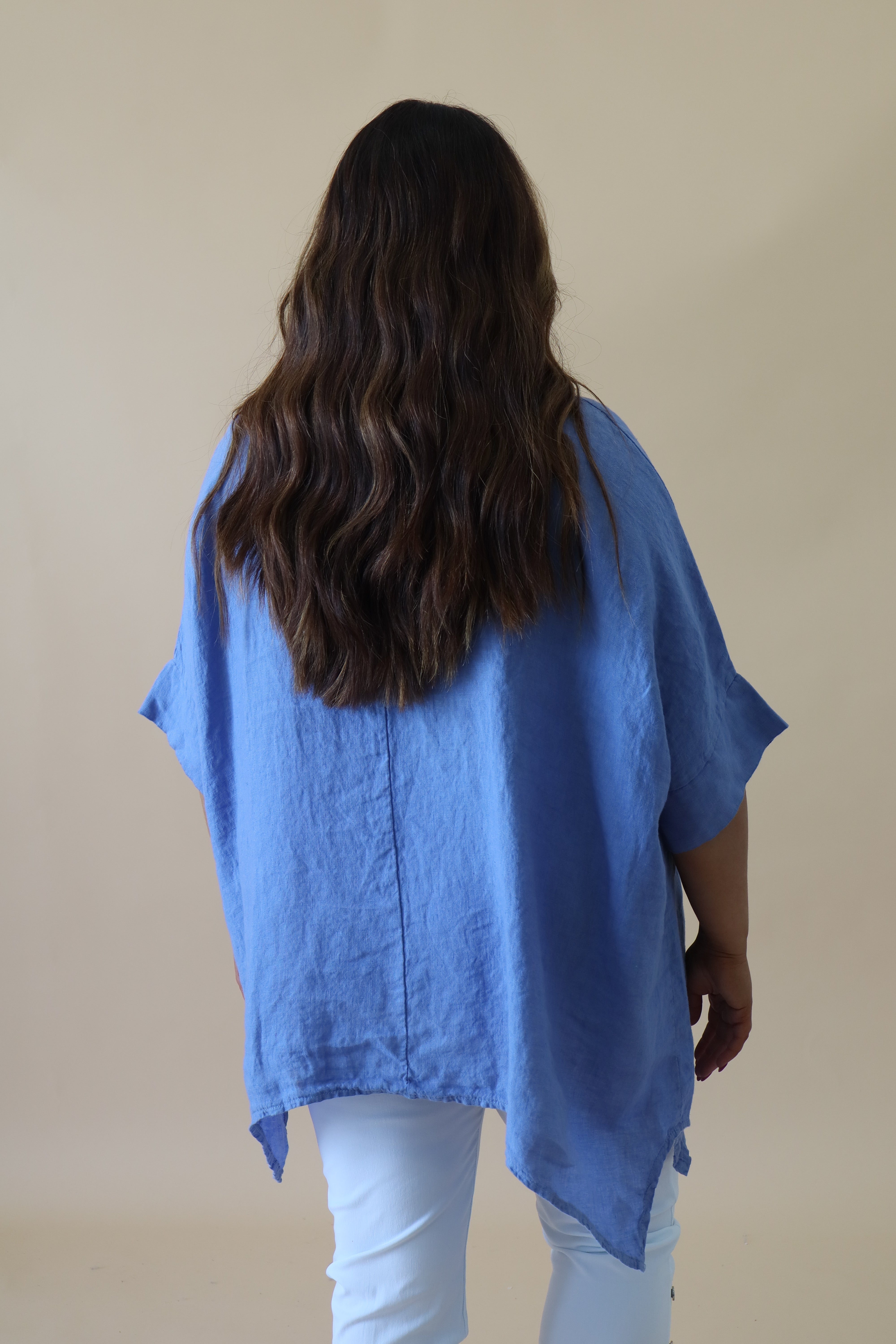 Jessie Linen Tunic in Denim