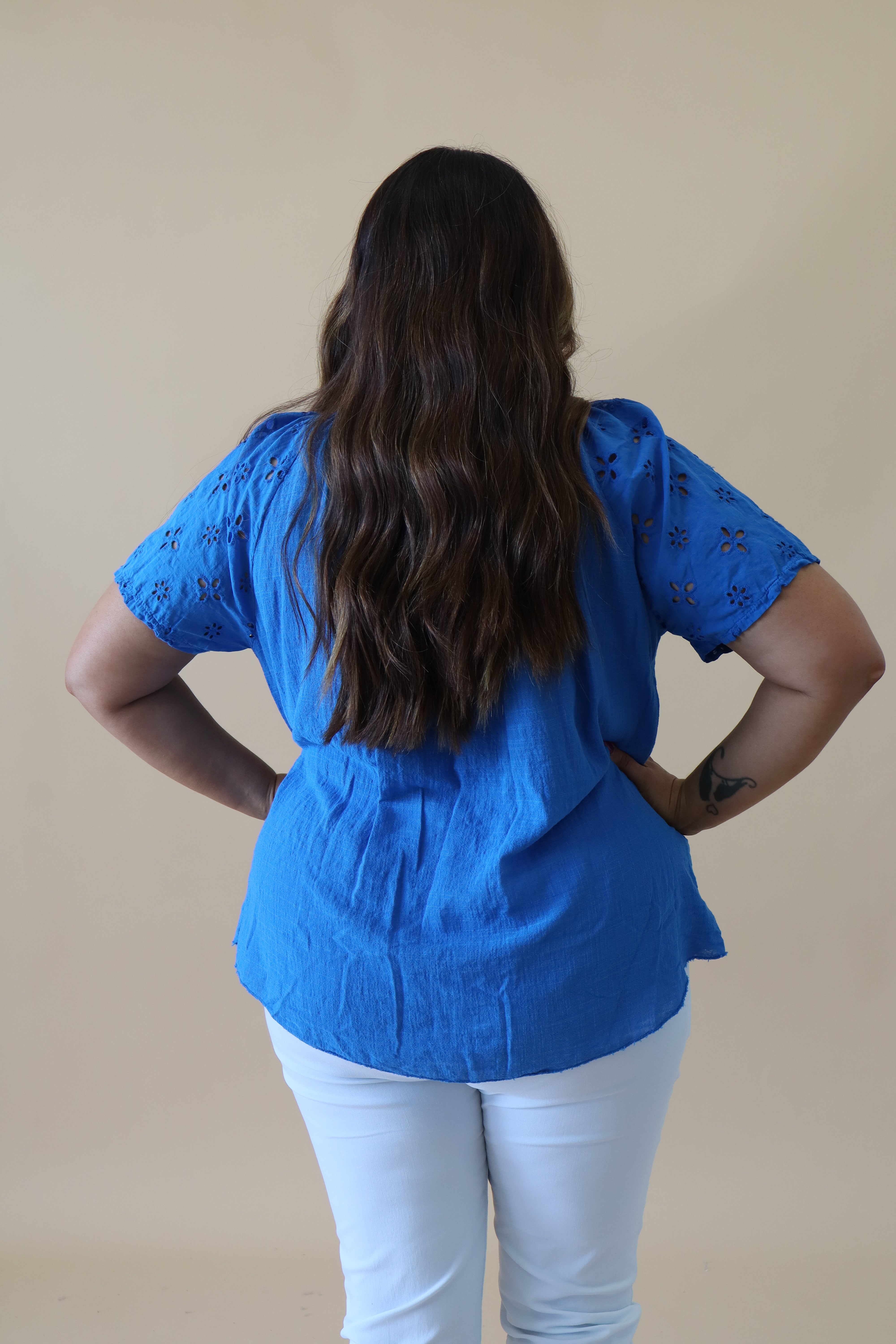 Helen Blouse in Royal Blue