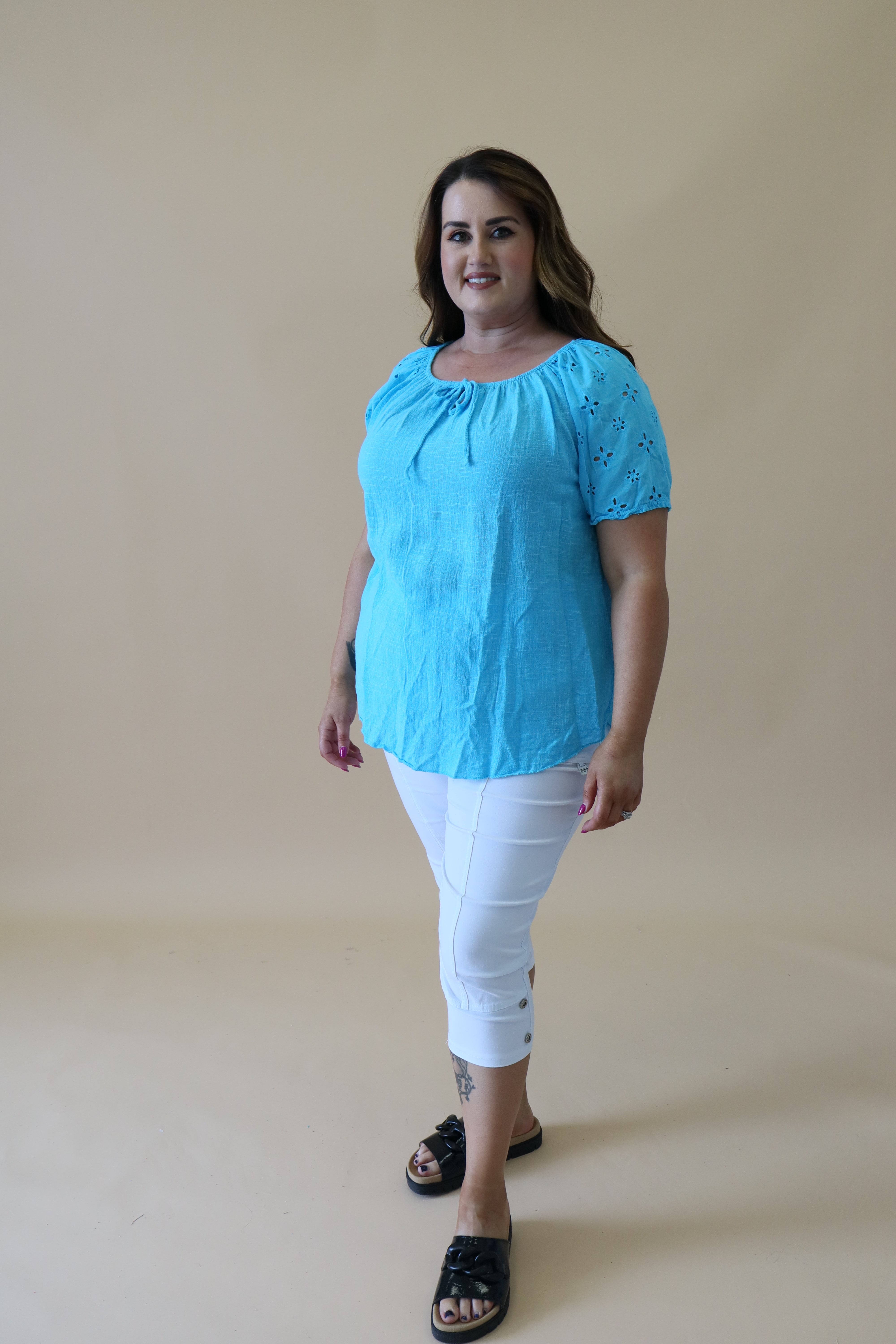 Helen Blouse in Light Blue