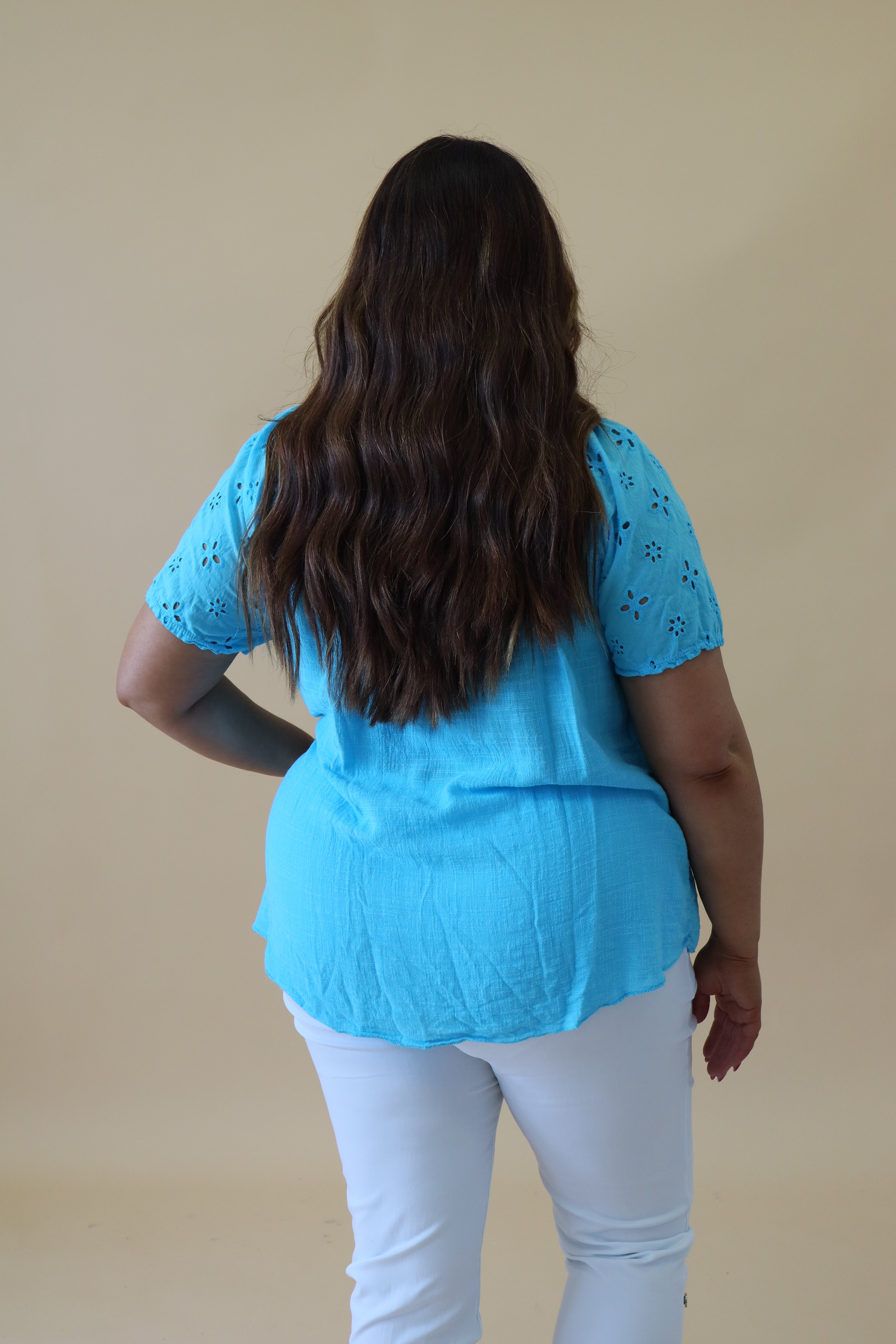 Helen Blouse in Light Blue