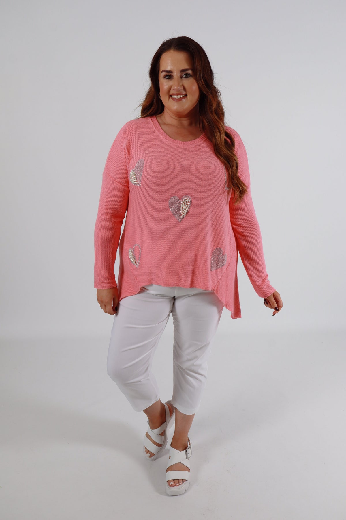 Harmony Jumper in Coral