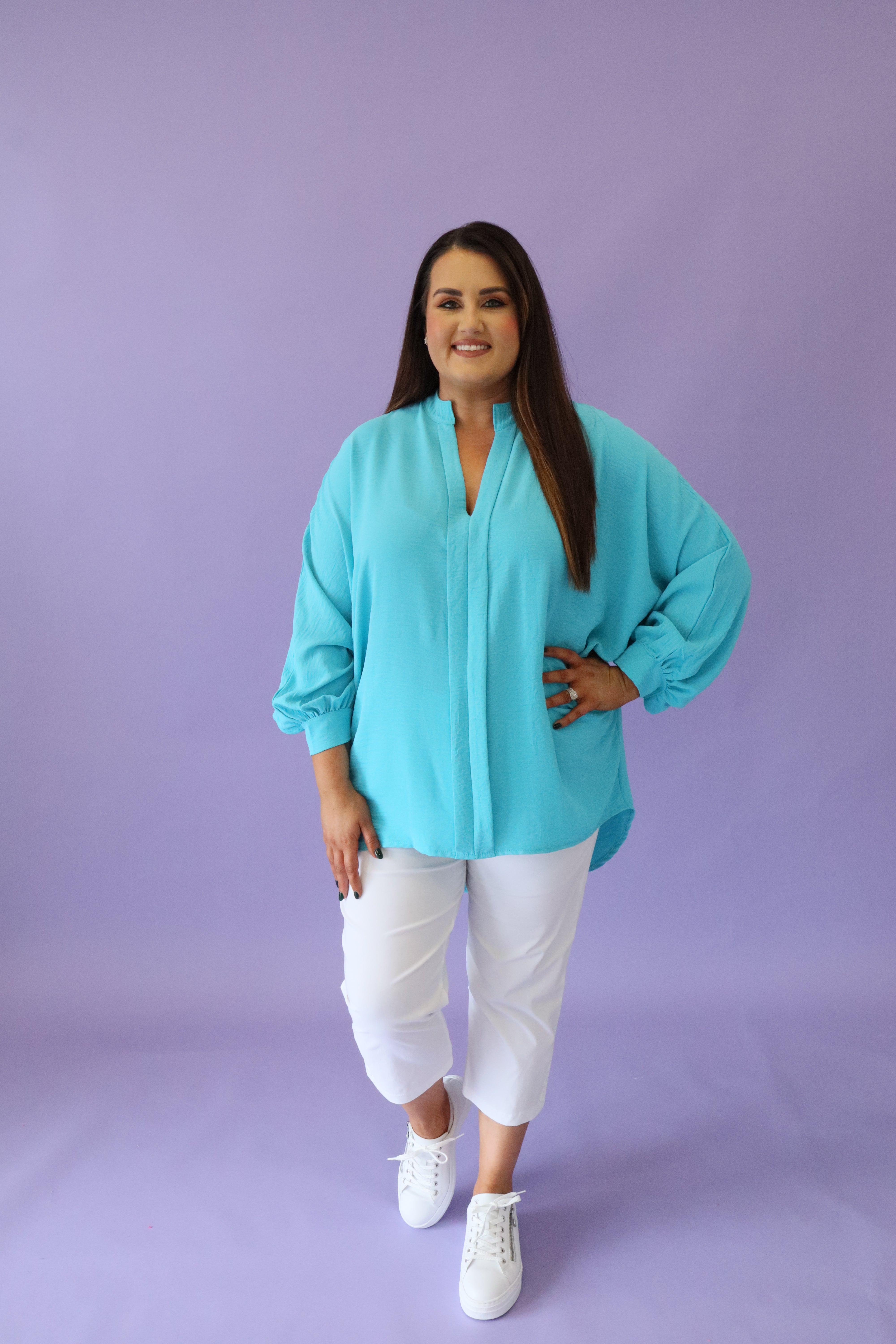 Maeve Long Sleeve Top in White