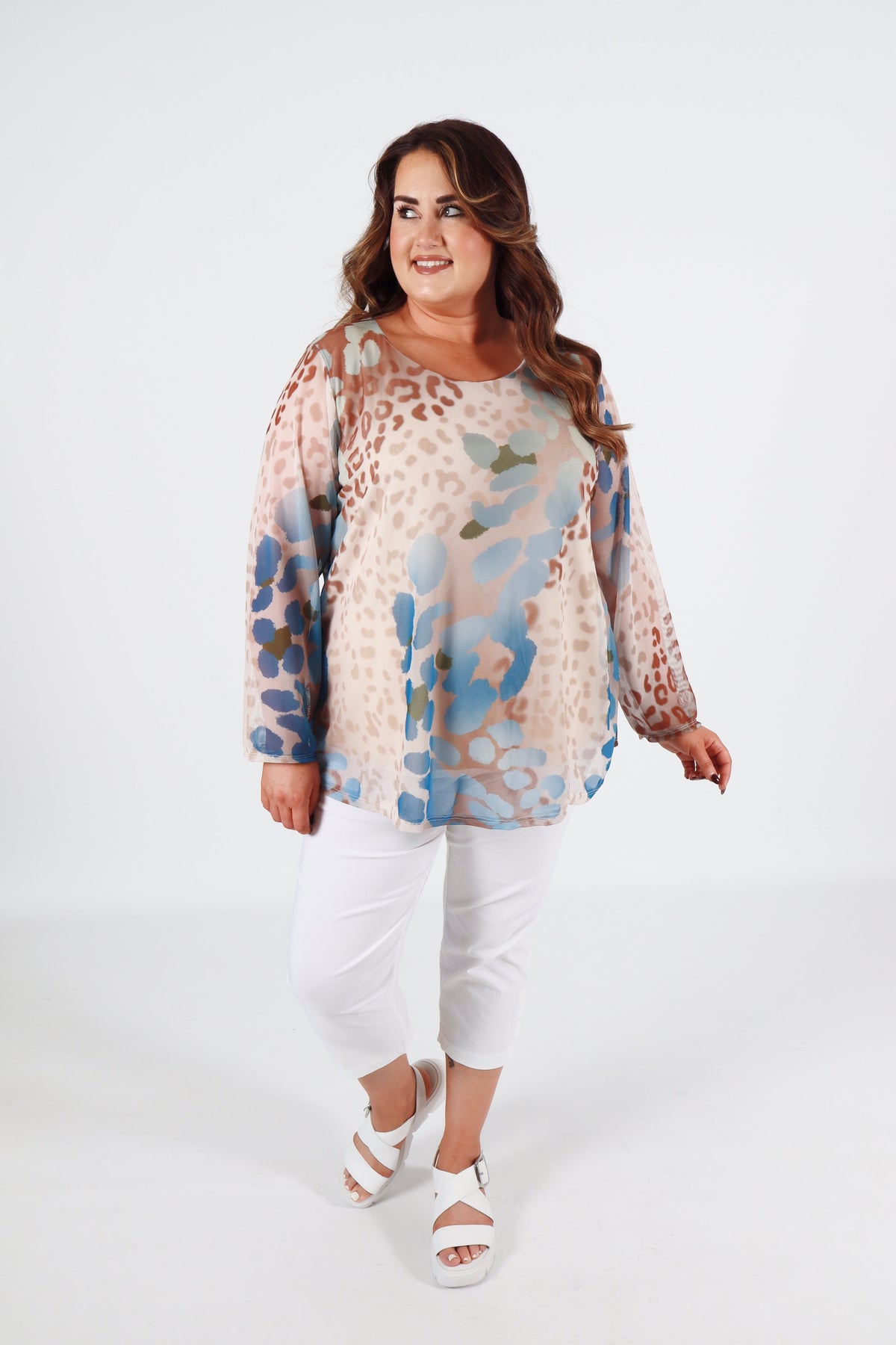 Leah Top in Beige