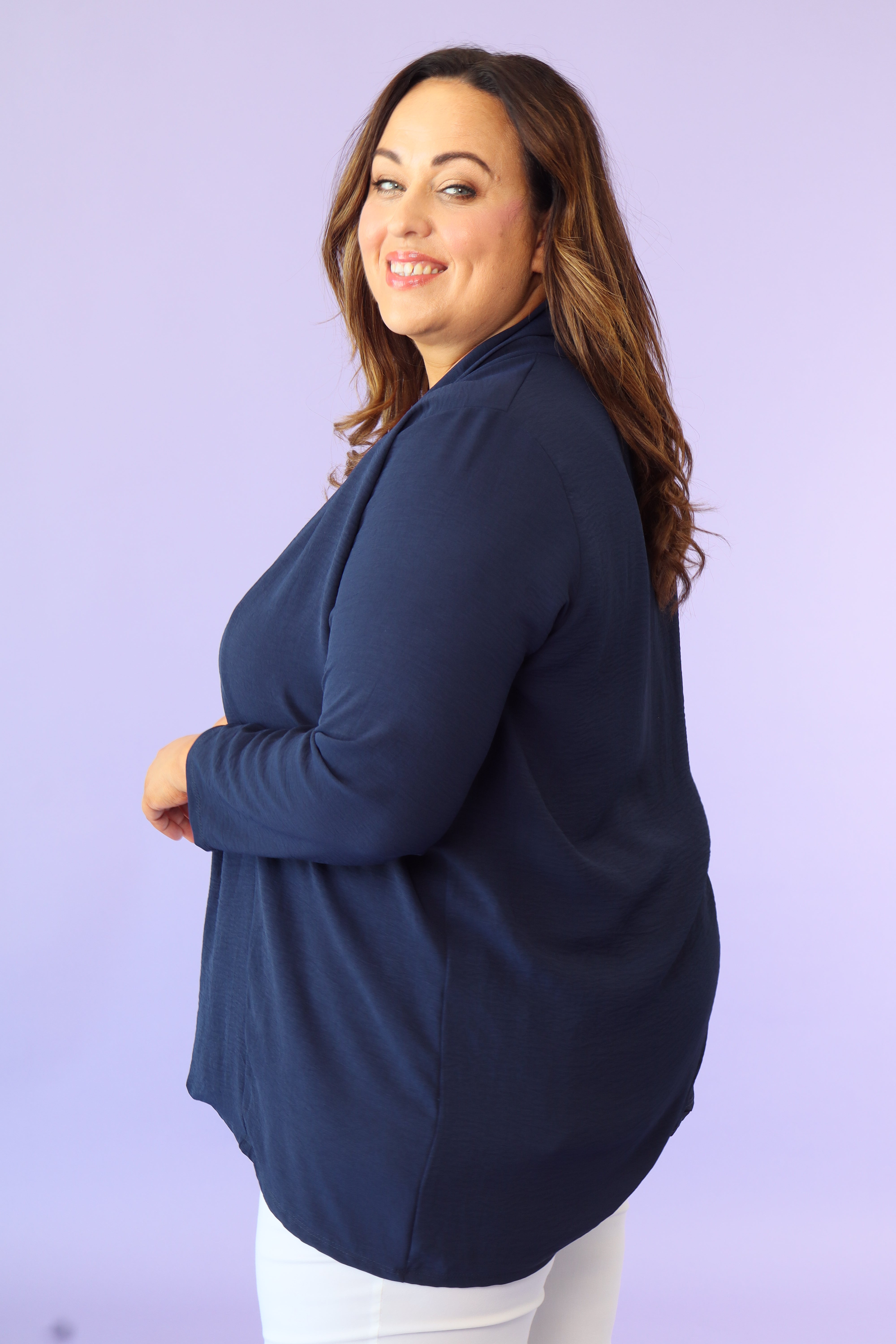 Rua Edge to Edge Blazer in Navy