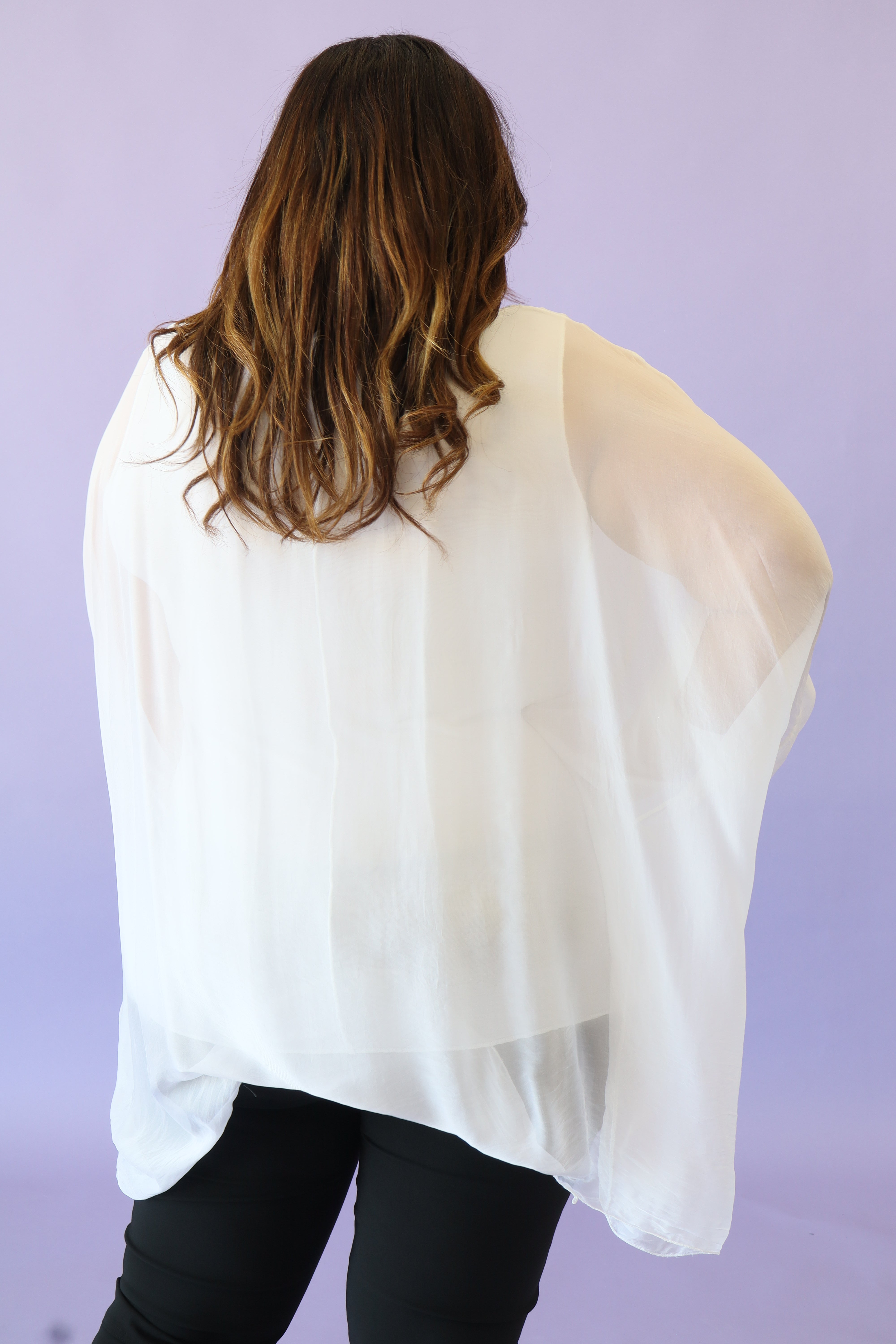 Ruby Sequin Blouse in White