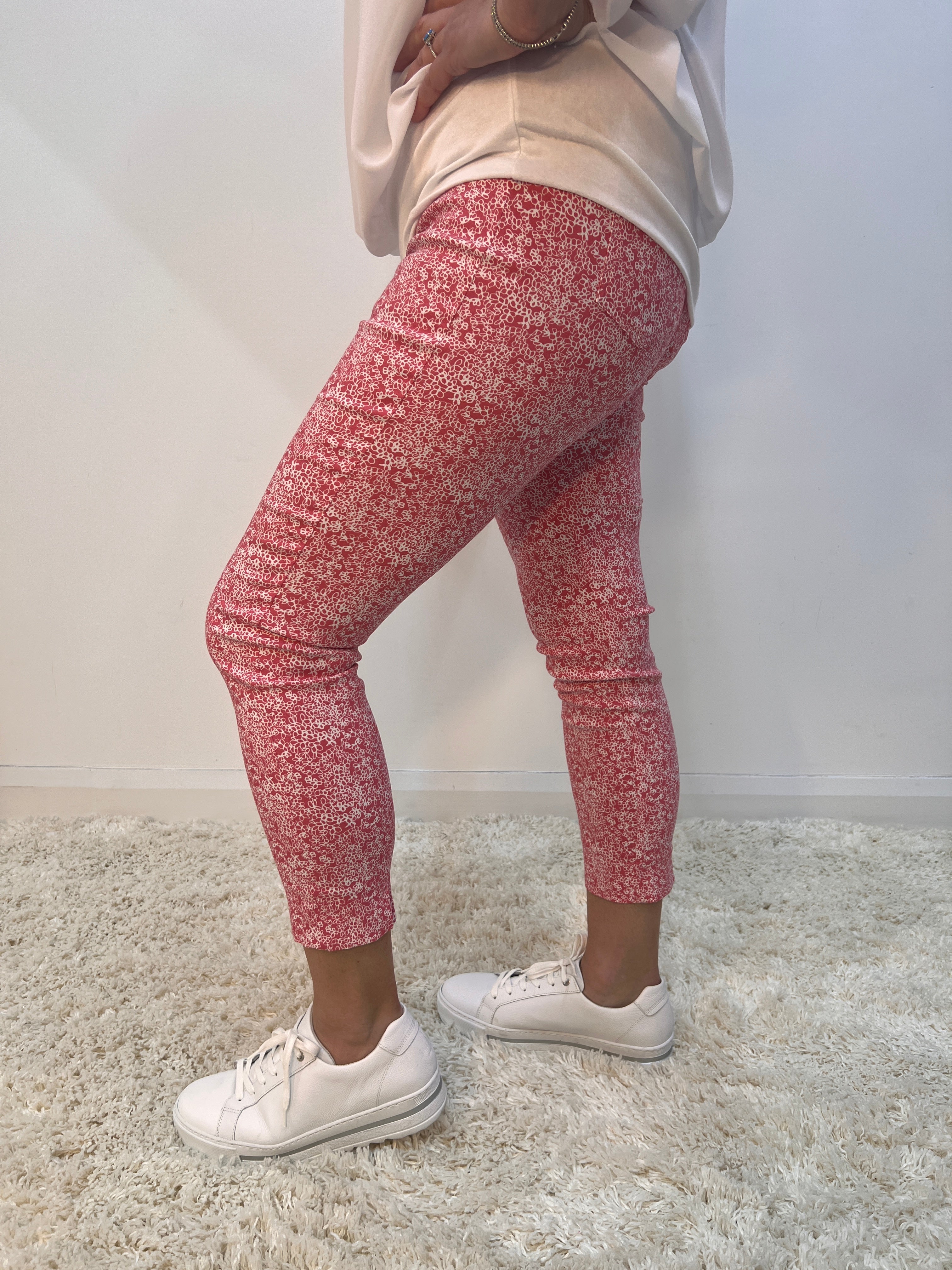 Pinns Ankle Grazer in Pink Print