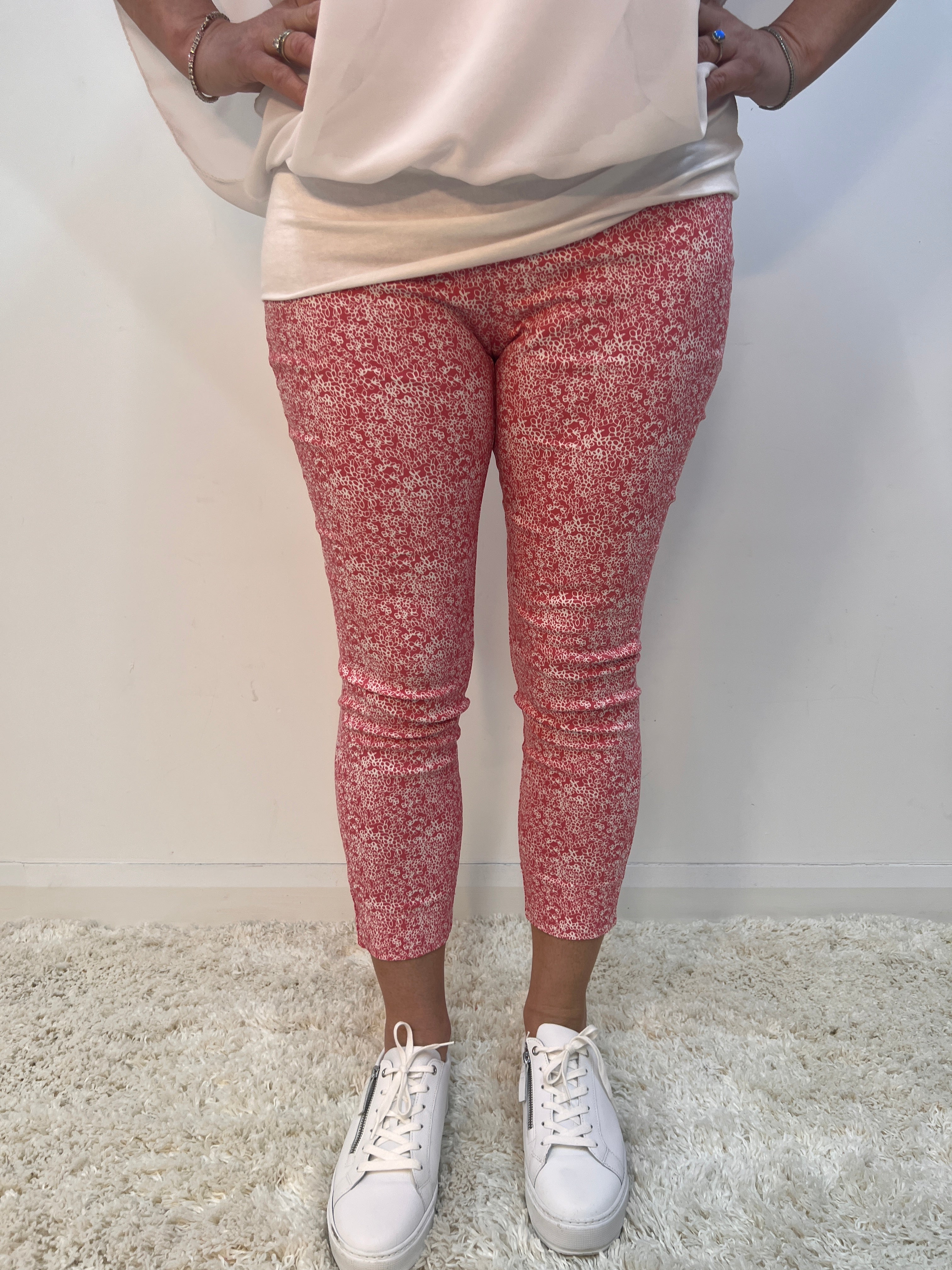 Pinns Ankle Grazer in Pink Print