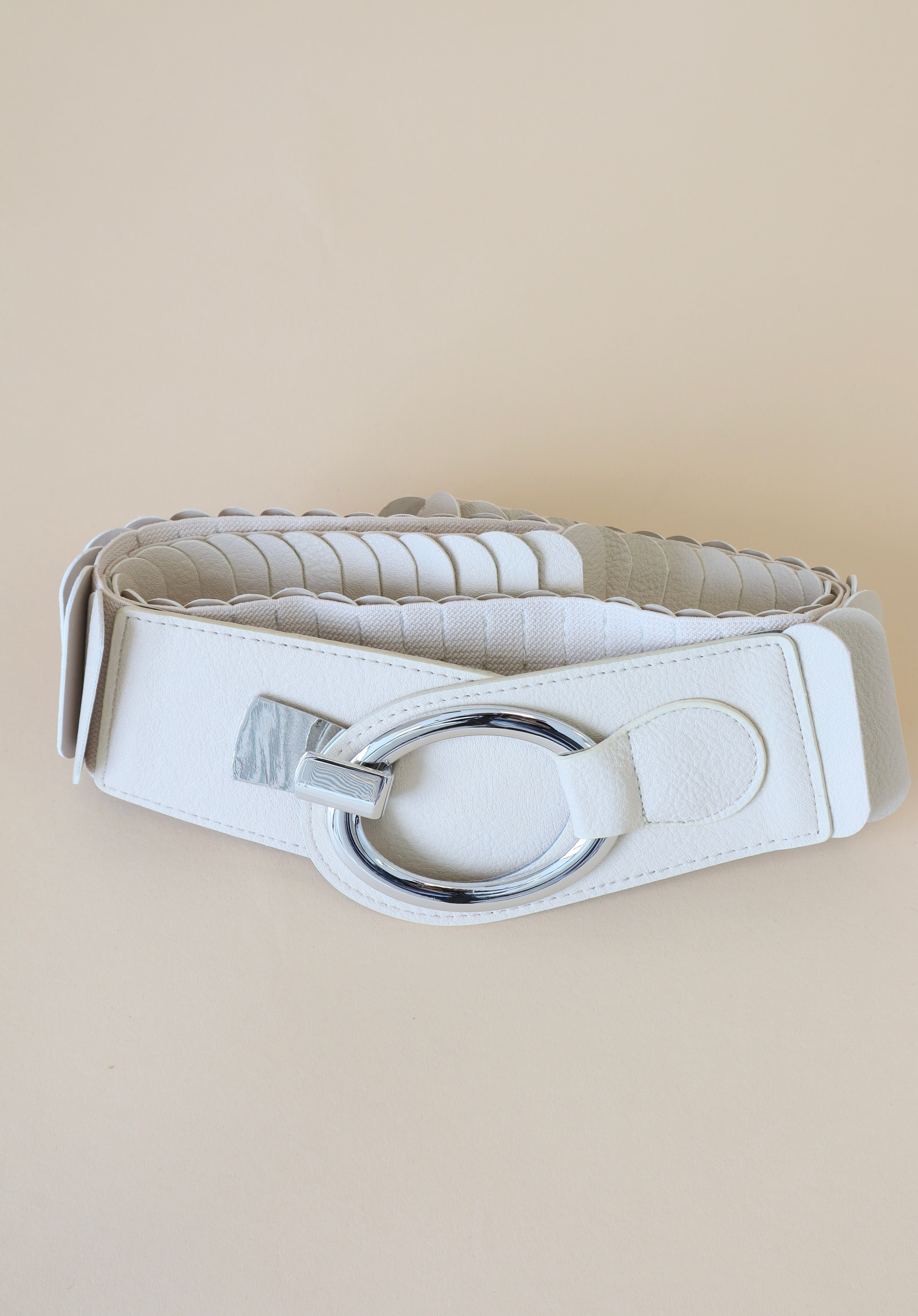 Stretch Belt in Beige
