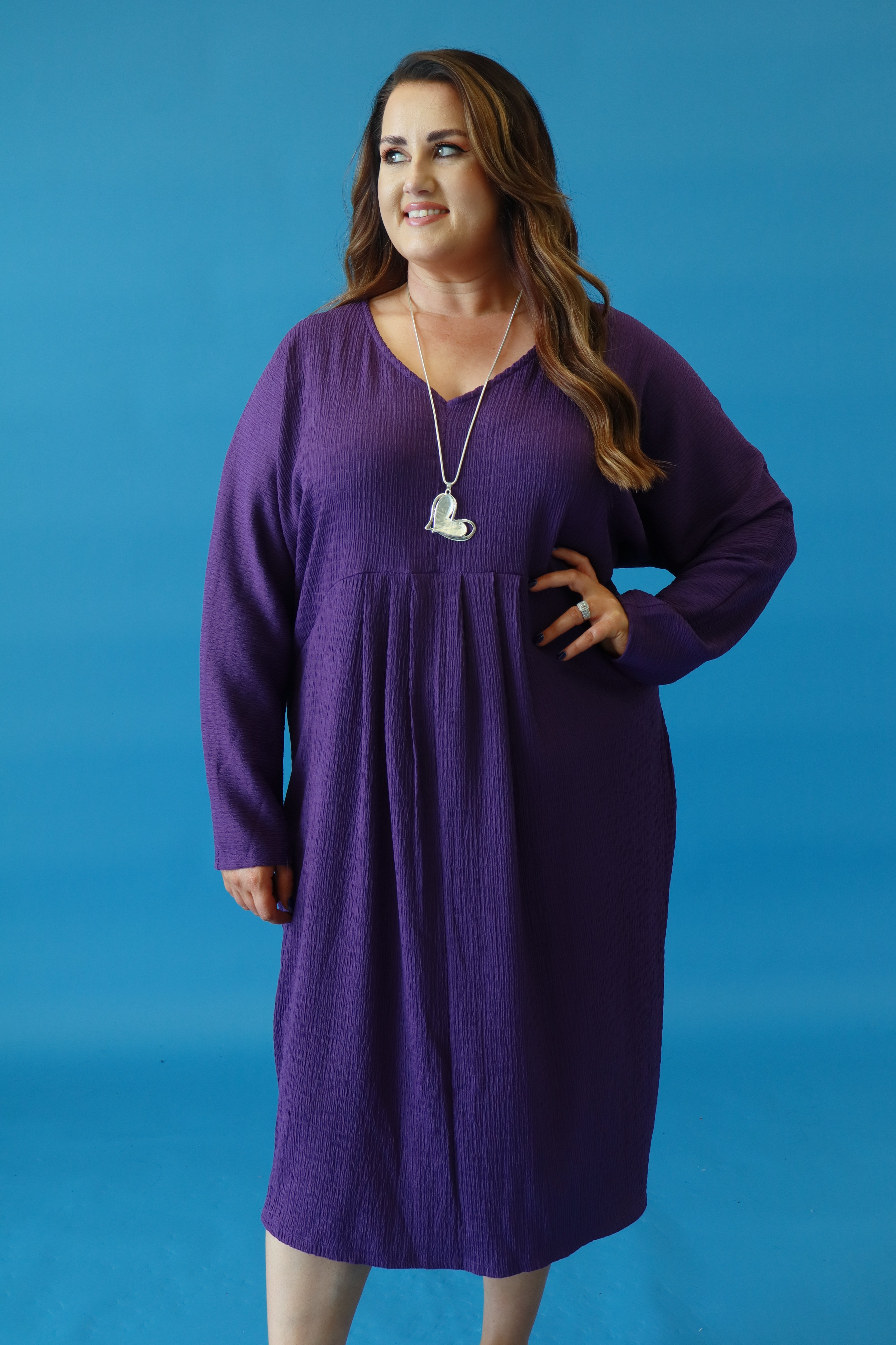 Cameron Dress in Purple
