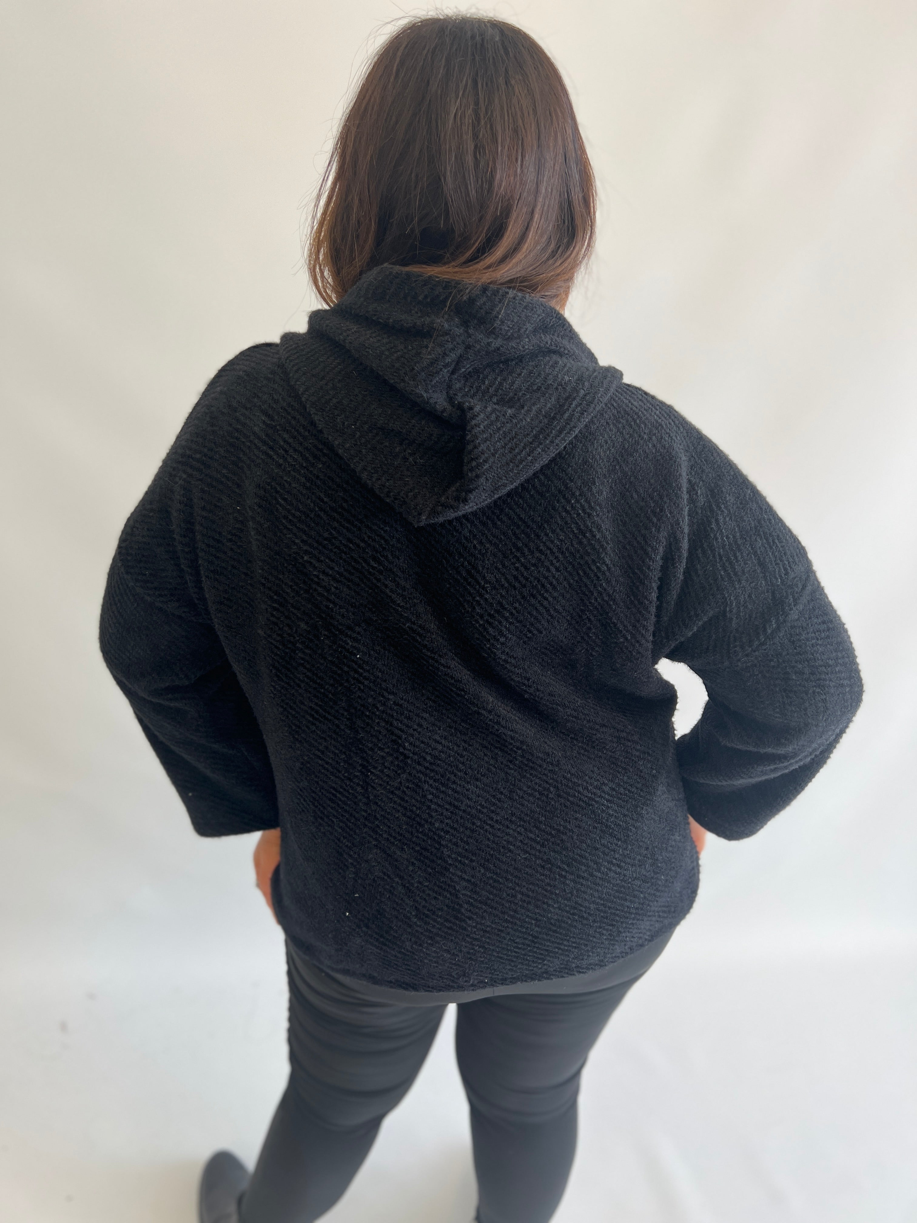 Adriana Cosy Jacket in Black