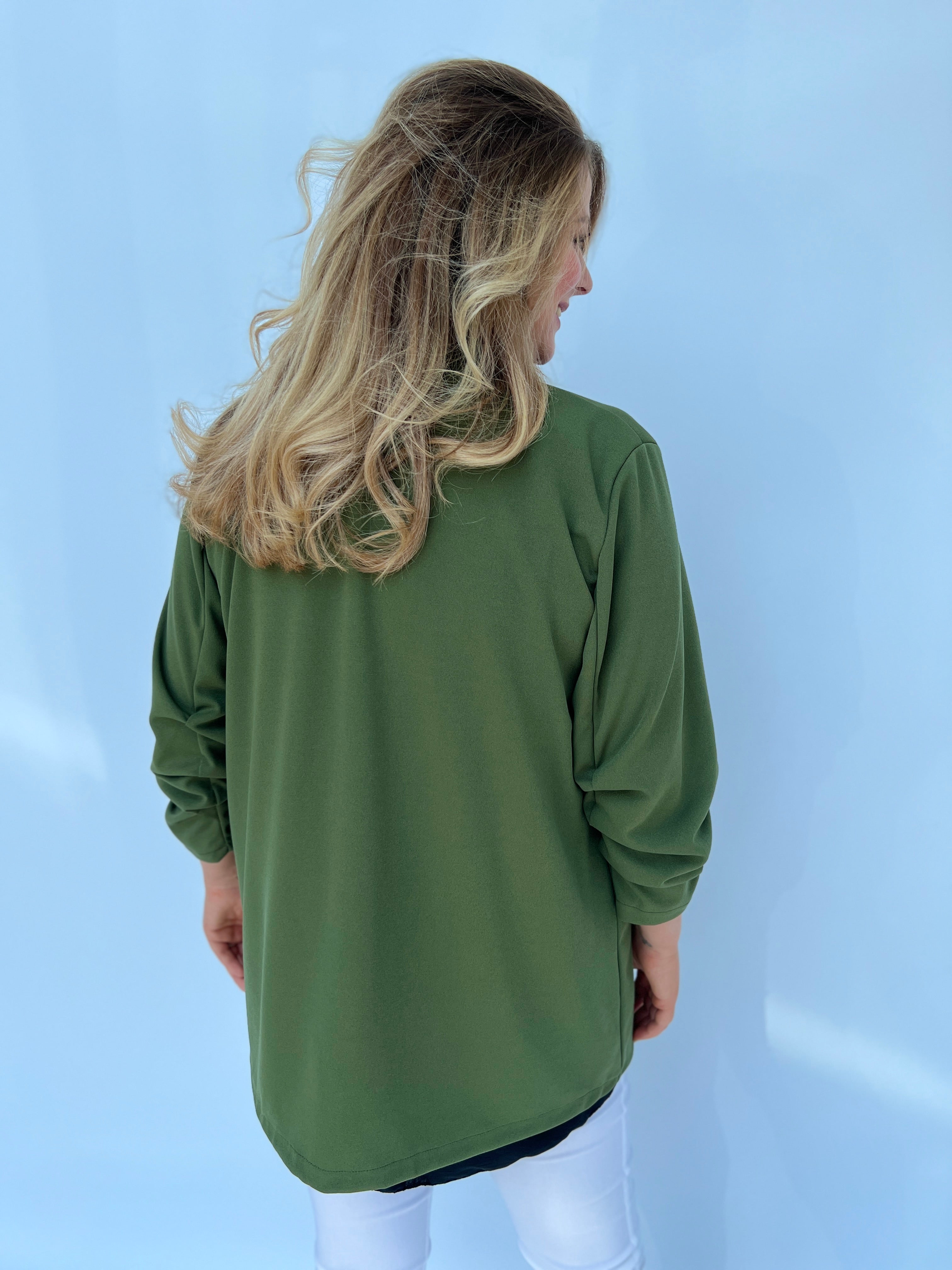 Amy Blazer in Khaki