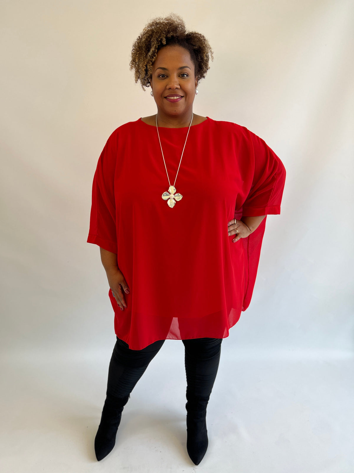 Violet Blouse in Red