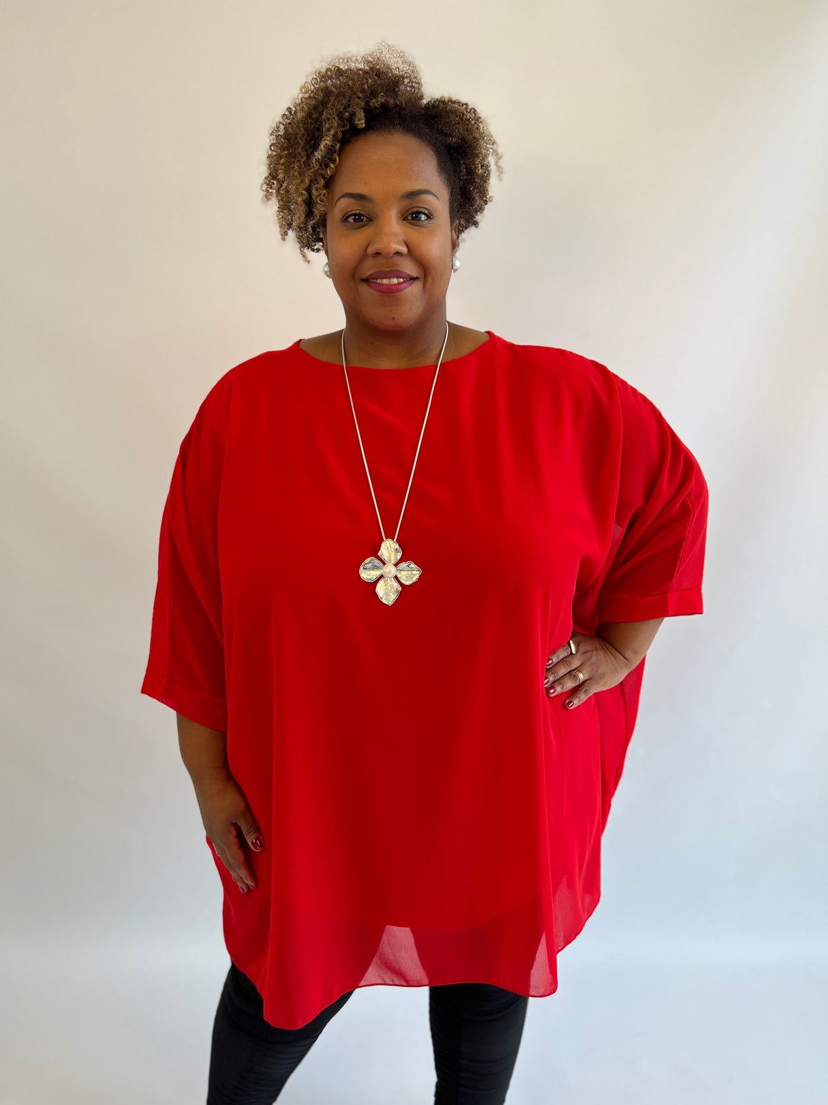Violet Blouse in Red
