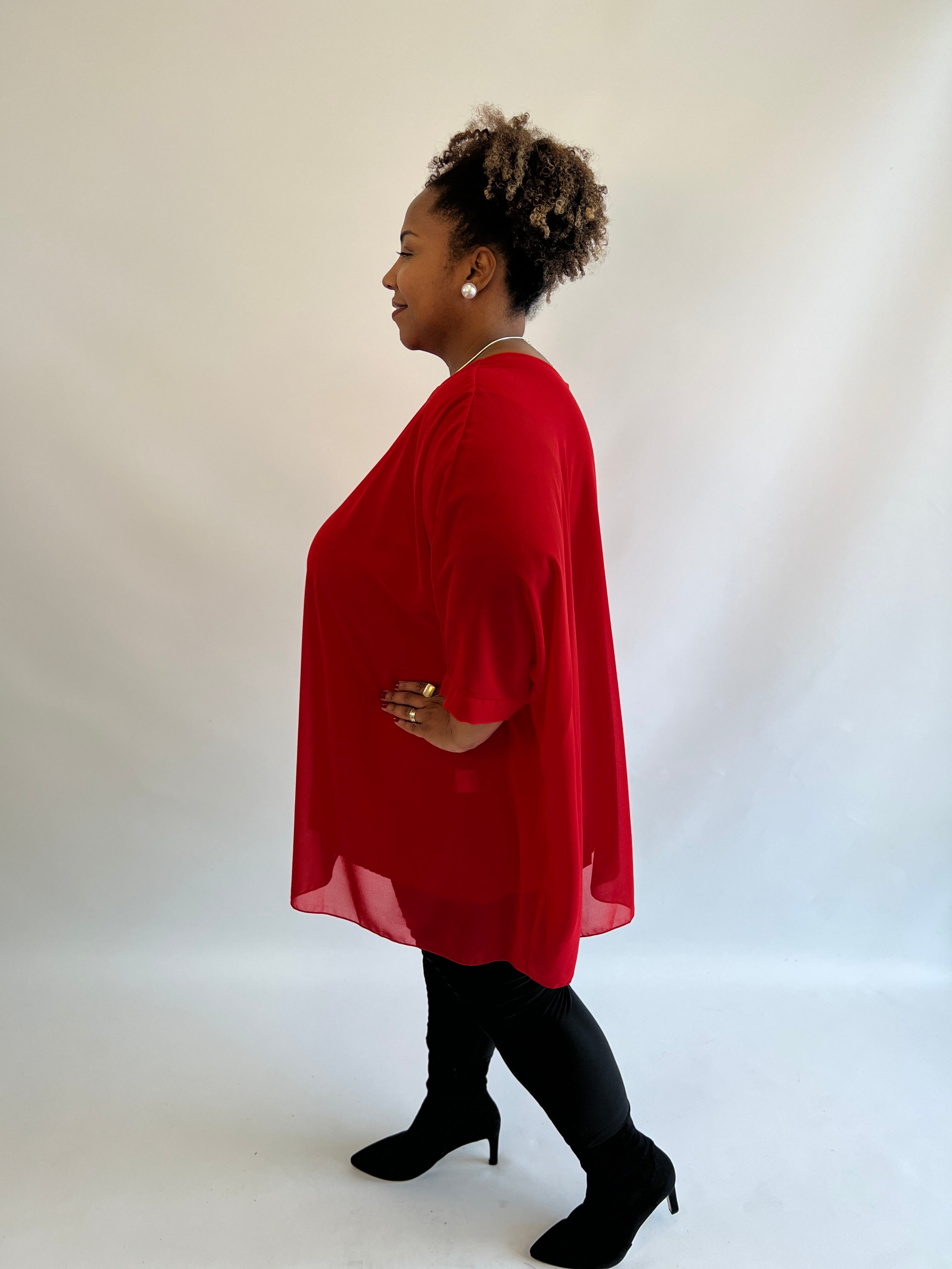 Violet Blouse in Red