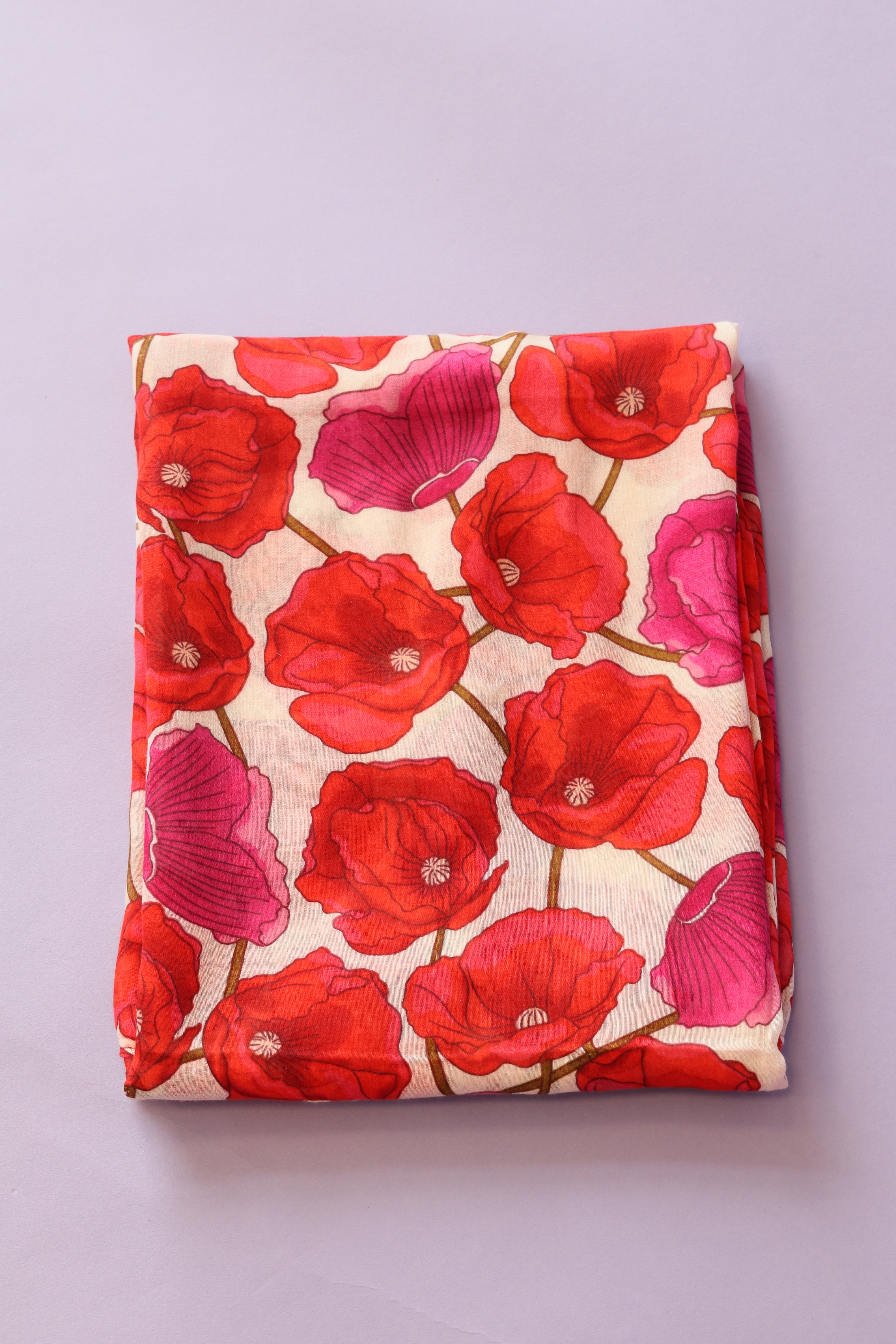 Poppy Scarf in Red