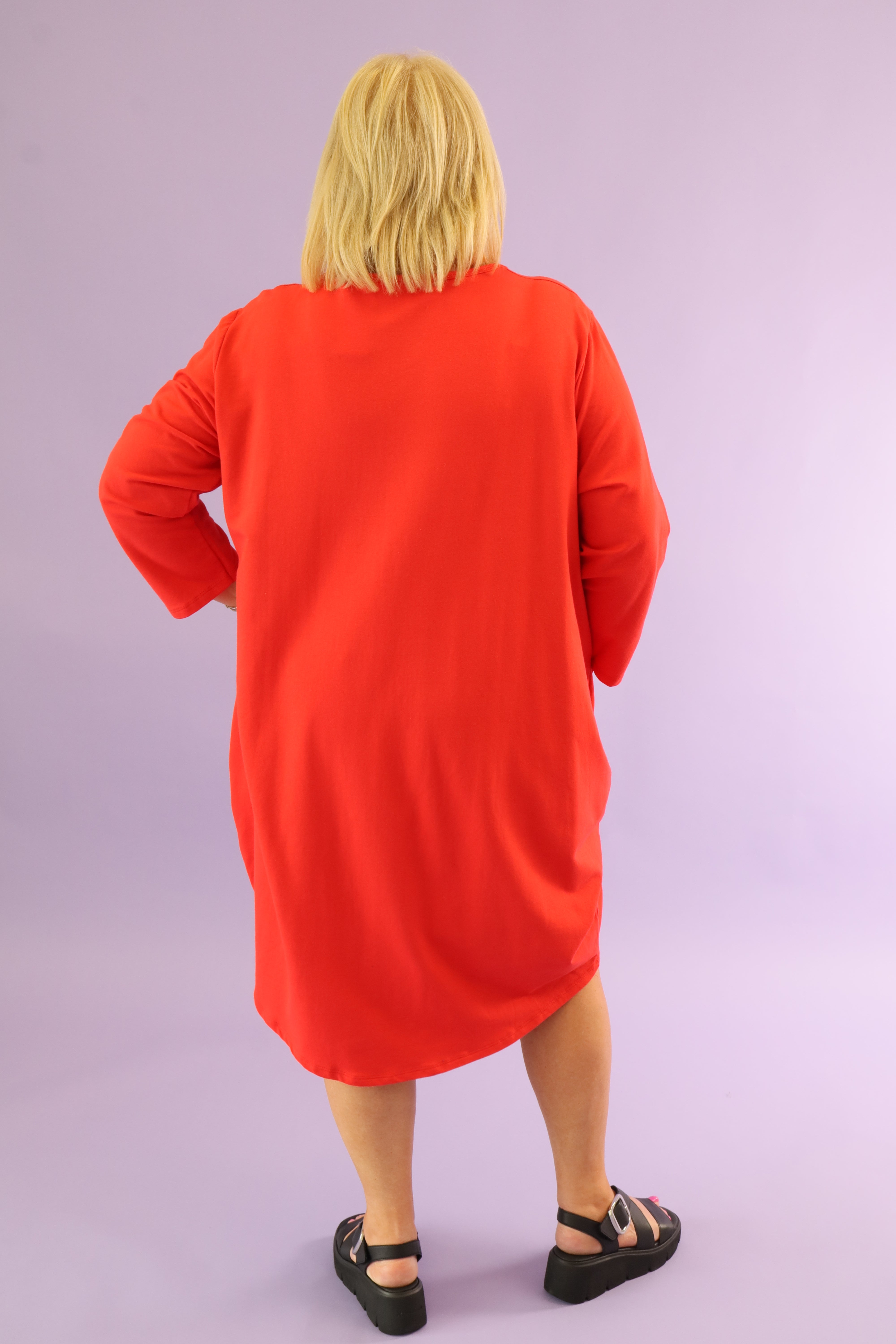 Rue Cotton Dress in Red