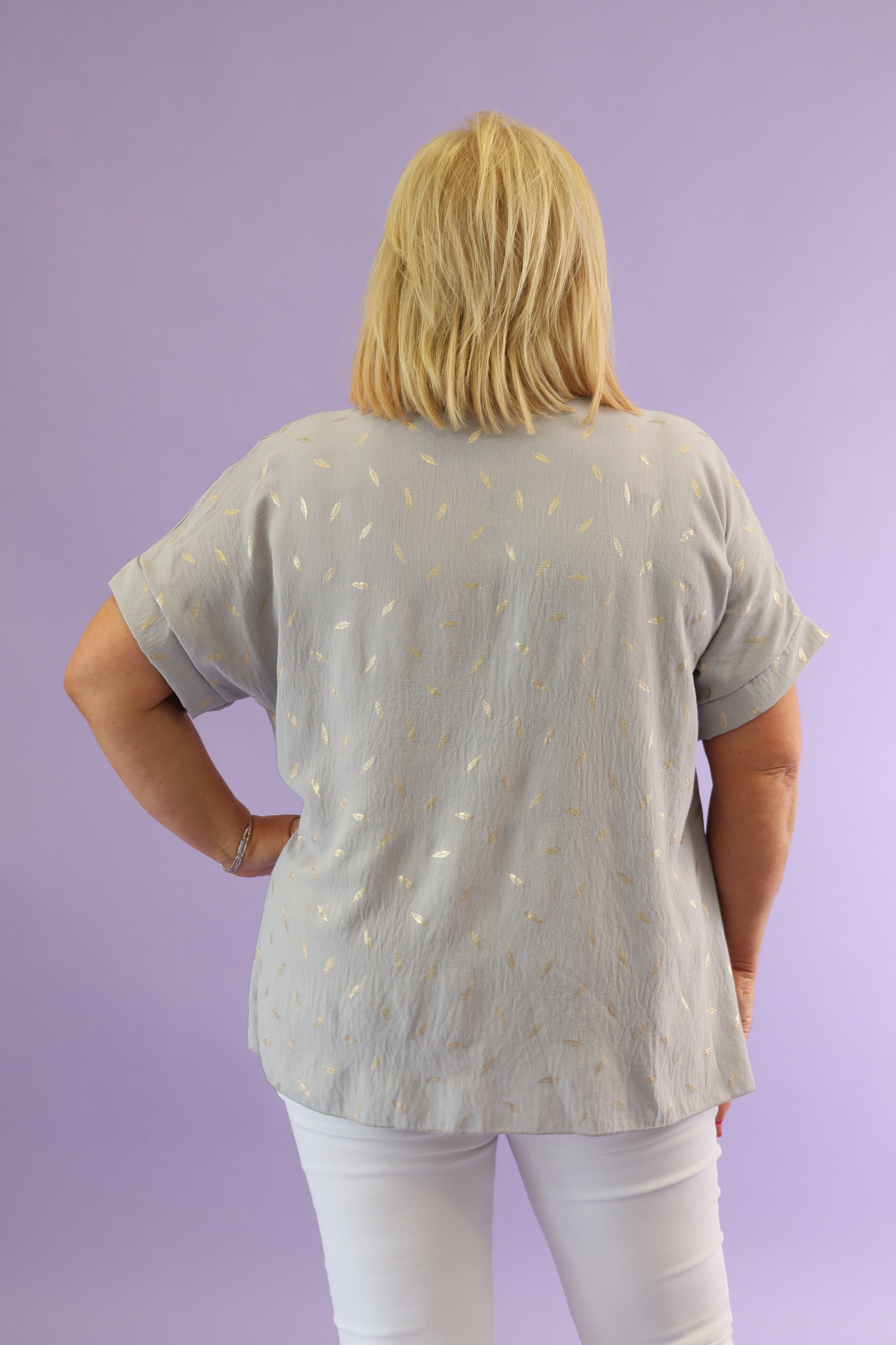 Sadie Blouse in Grey