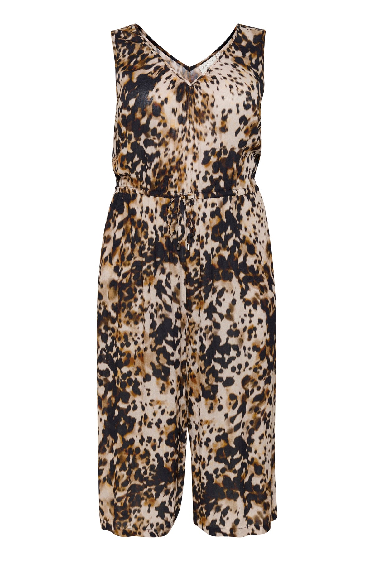 Kaffe Curve Ami Jumpsuit in Leopard Print