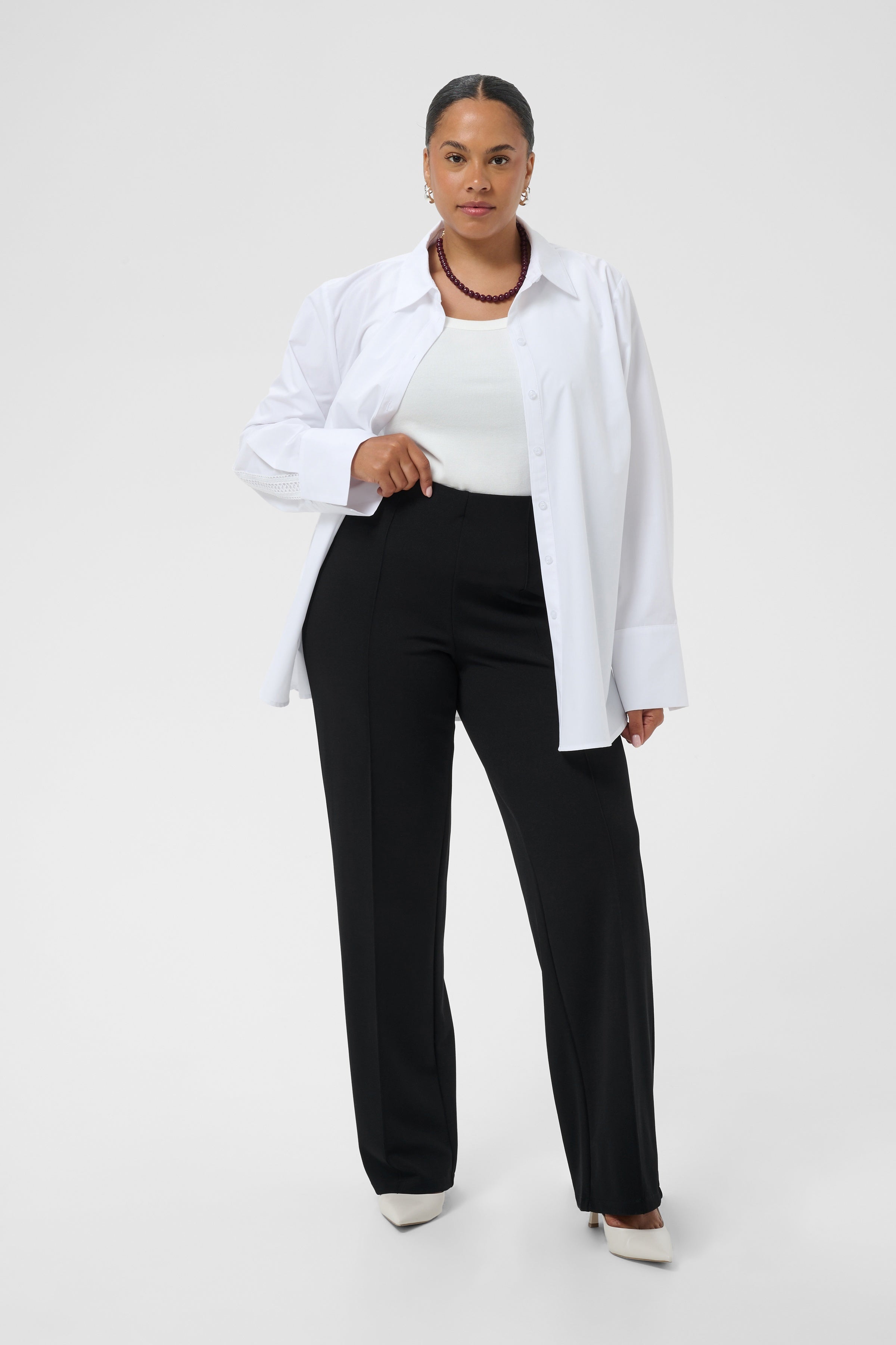 Kaffe Curve Athena Trousers in Black