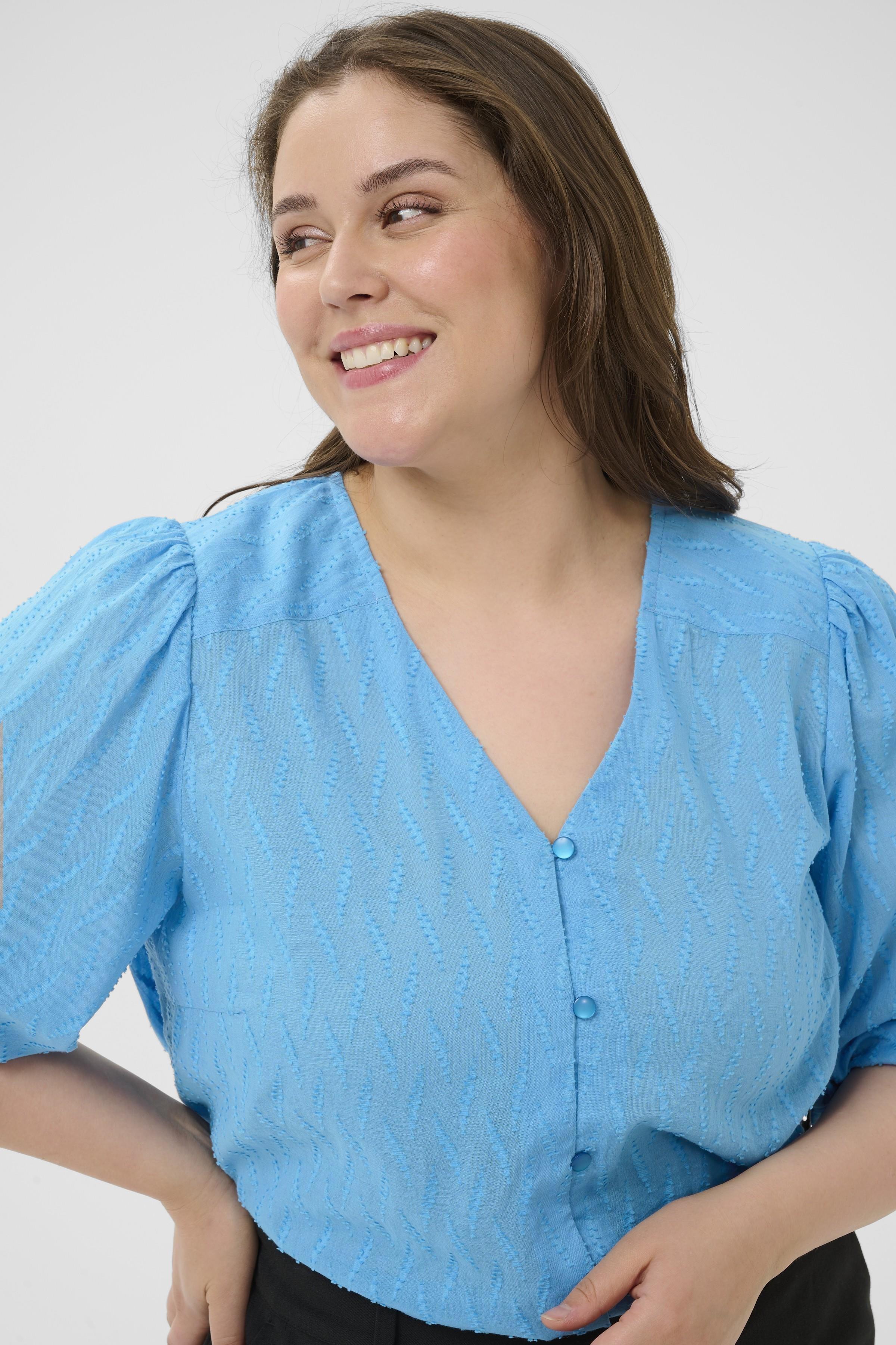 Kaffe Curve Gabby Blouse in Blue
