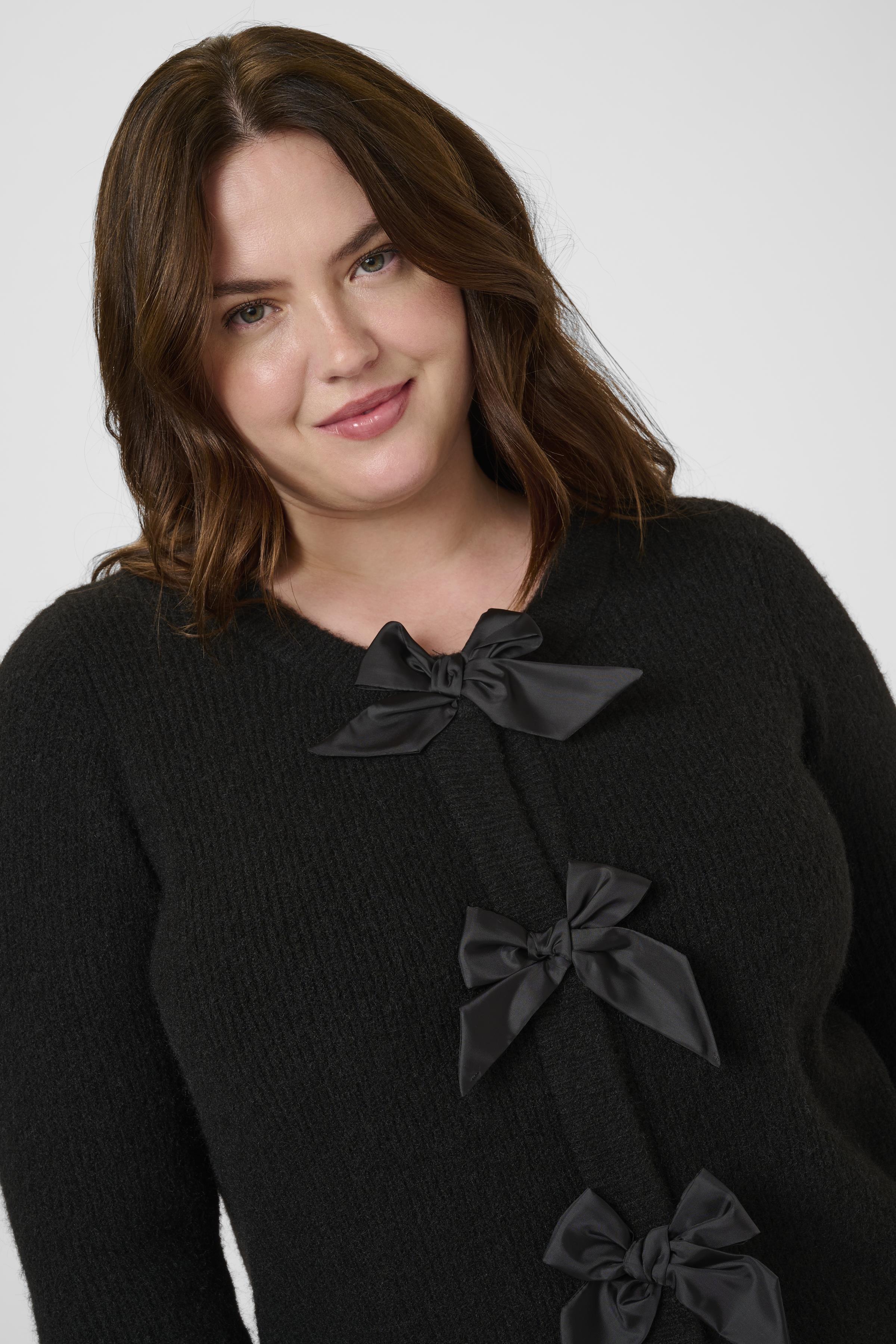 Kaffe Curve Maia Cardigan in Black