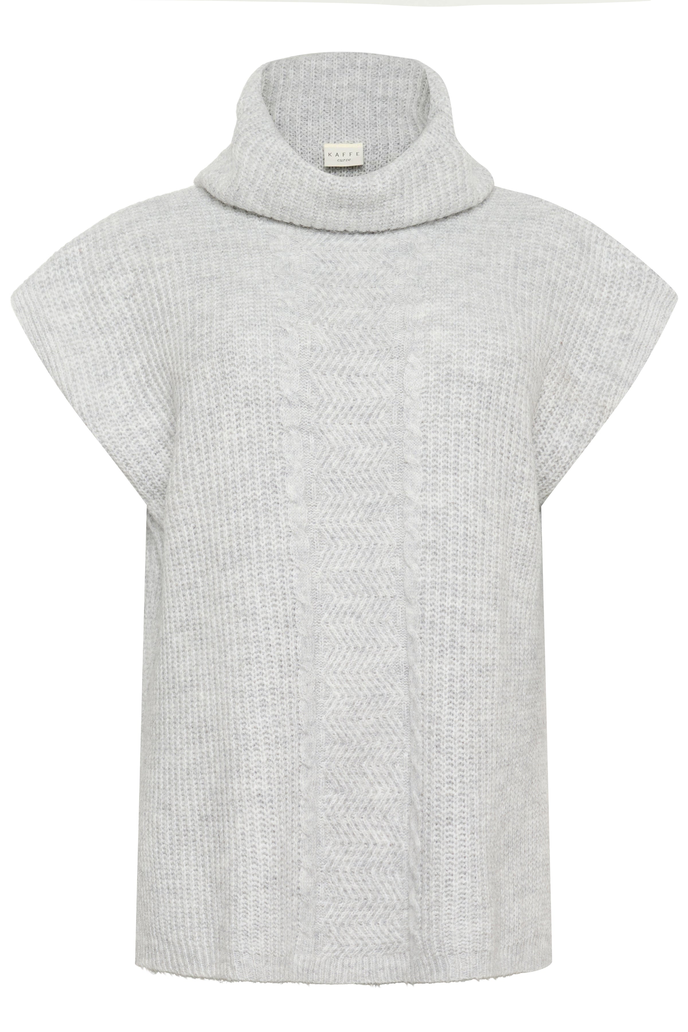 Kaffe Curve Mala Poncho in Grey