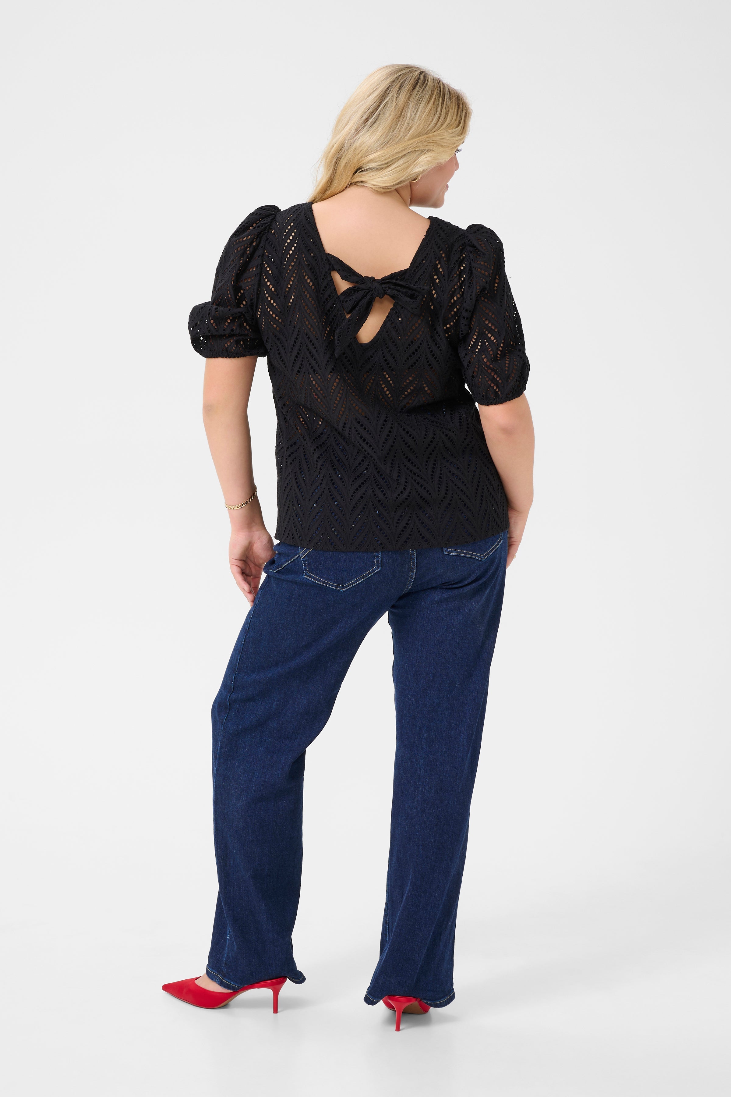 Kaffe Curve Masia Blouse in Black