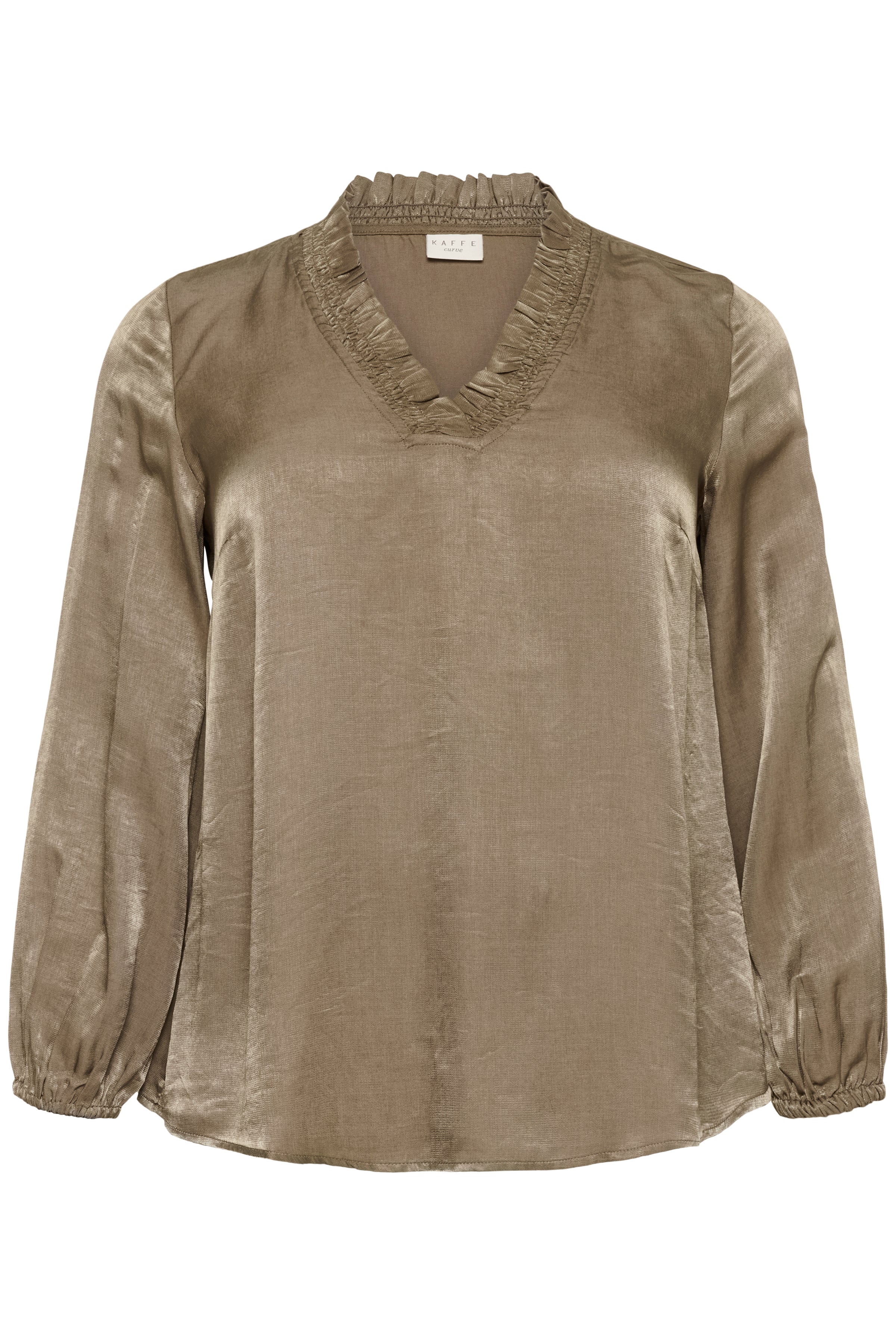 Kaffe Curve Milia Blouse in Morel