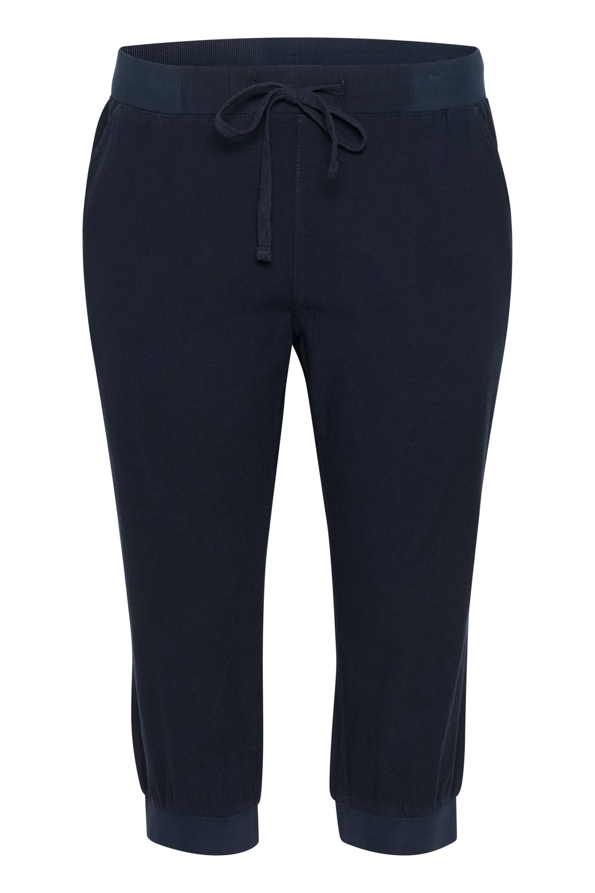 Kaffe Curve Nana Capri Pants in Navy