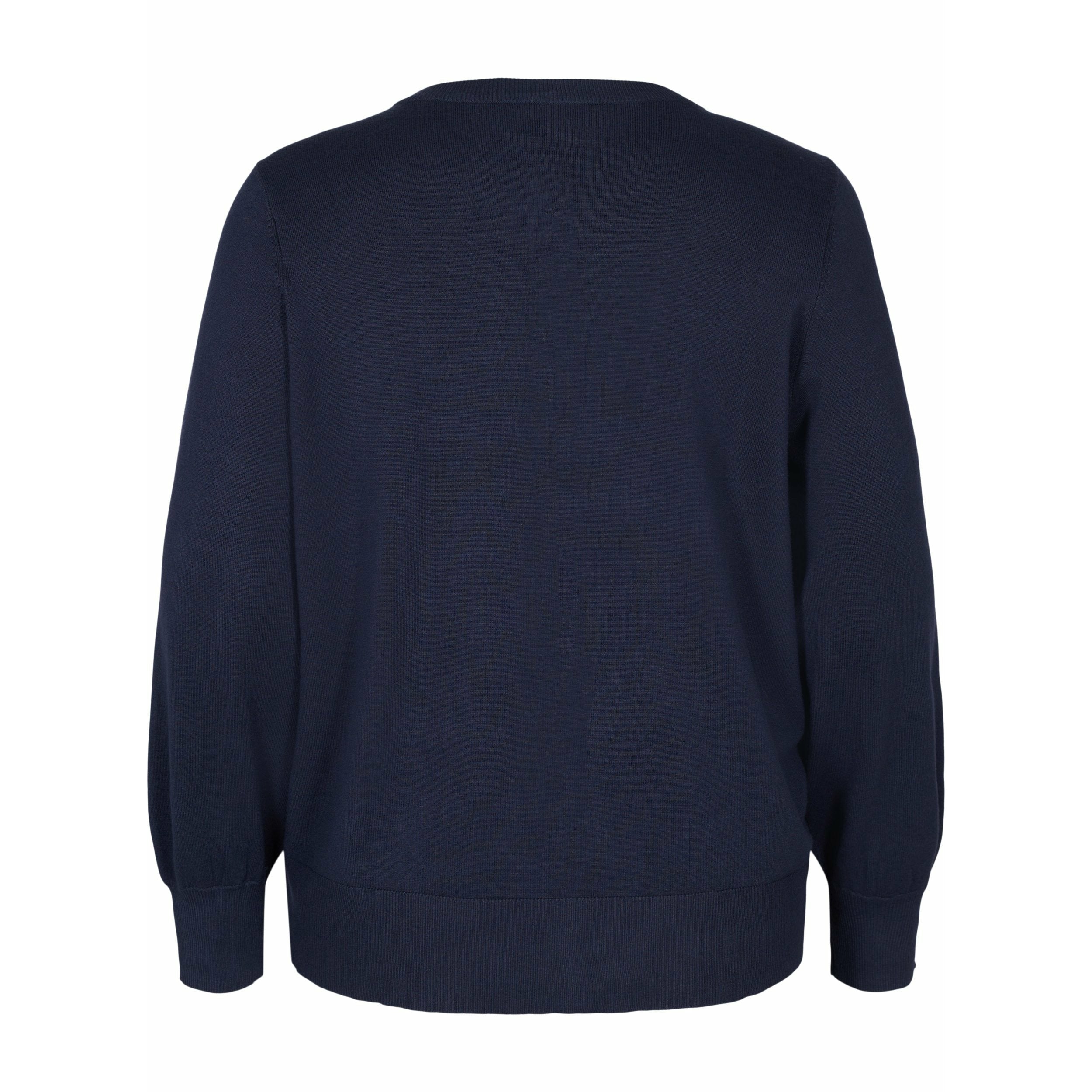 Zizzi Carrie Cardigan in Navy - Wardrobe Plus