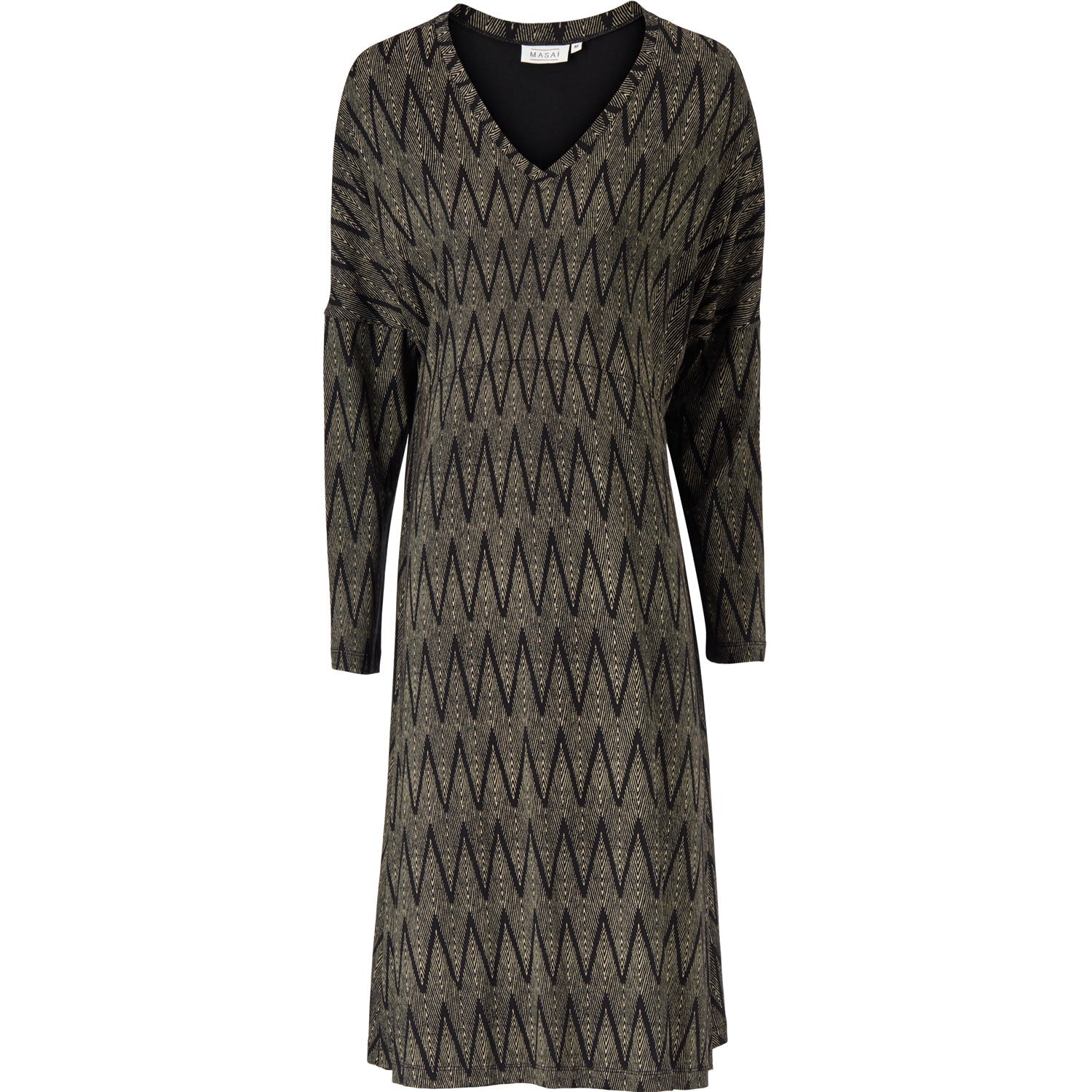 Masai Noa Dress in Black Print - Wardrobe Plus