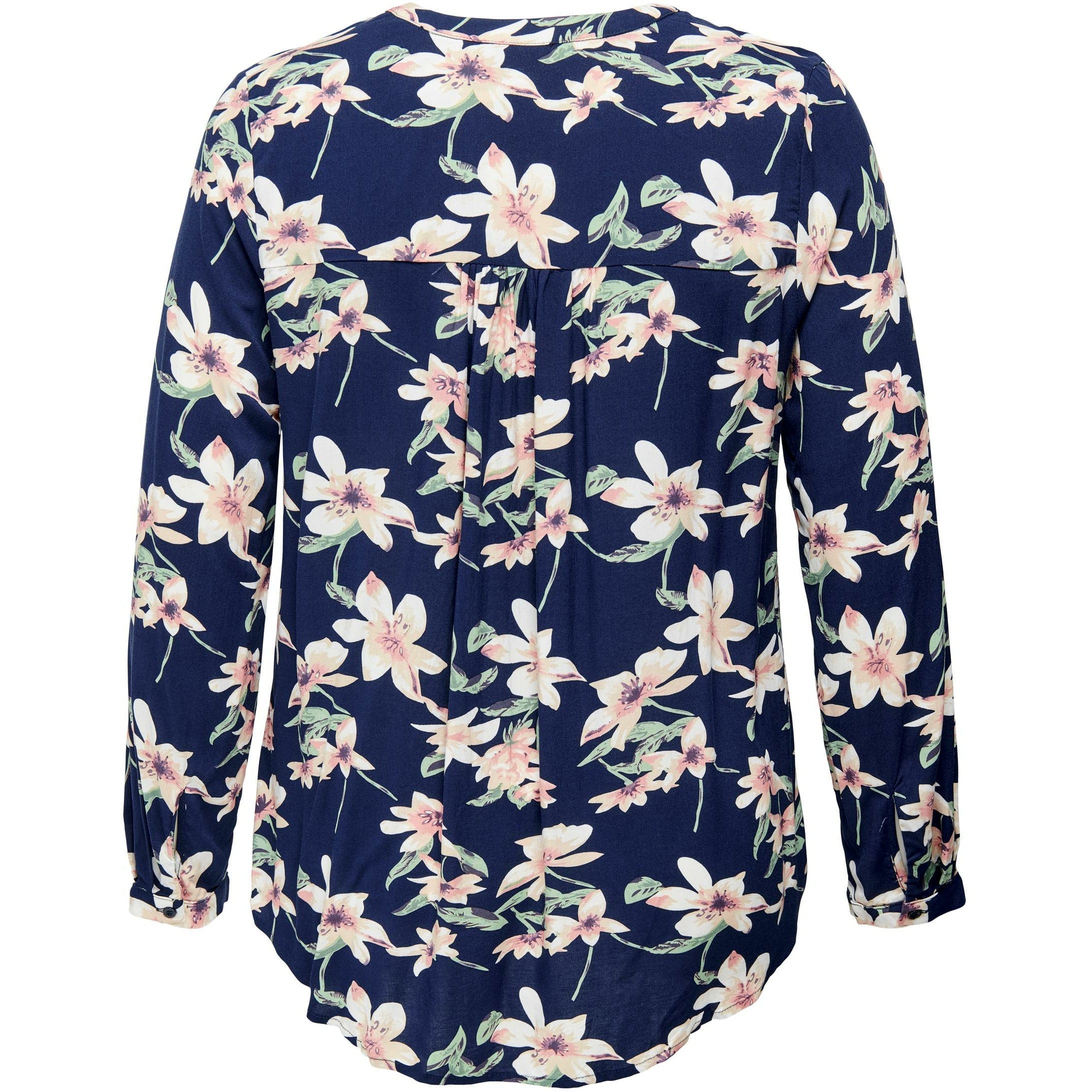 Only Carmakoma Anita Shirt in Navy - Wardrobe Plus