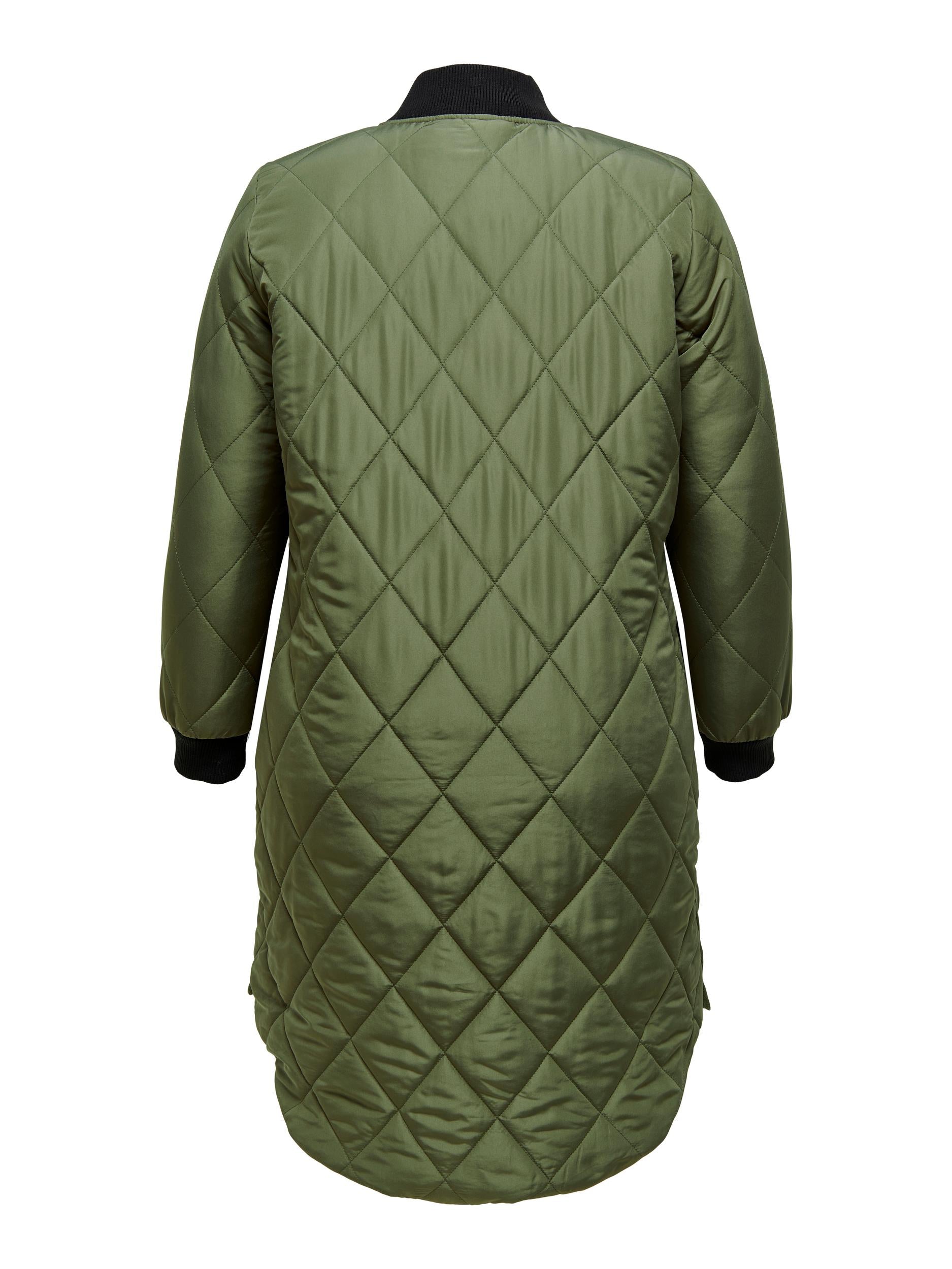 Only Carmakoma Longline Coat in Khaki